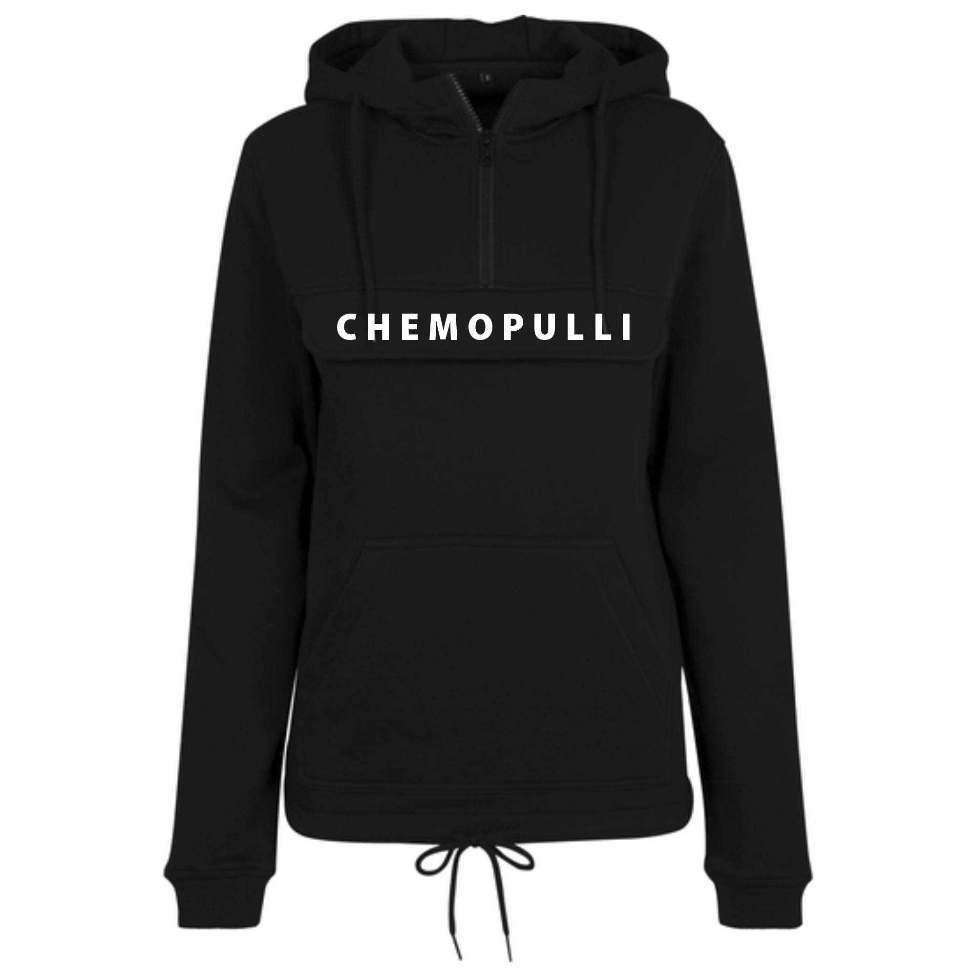 Damen Hoodie mit Brusttasche - Chemopulli 5XL