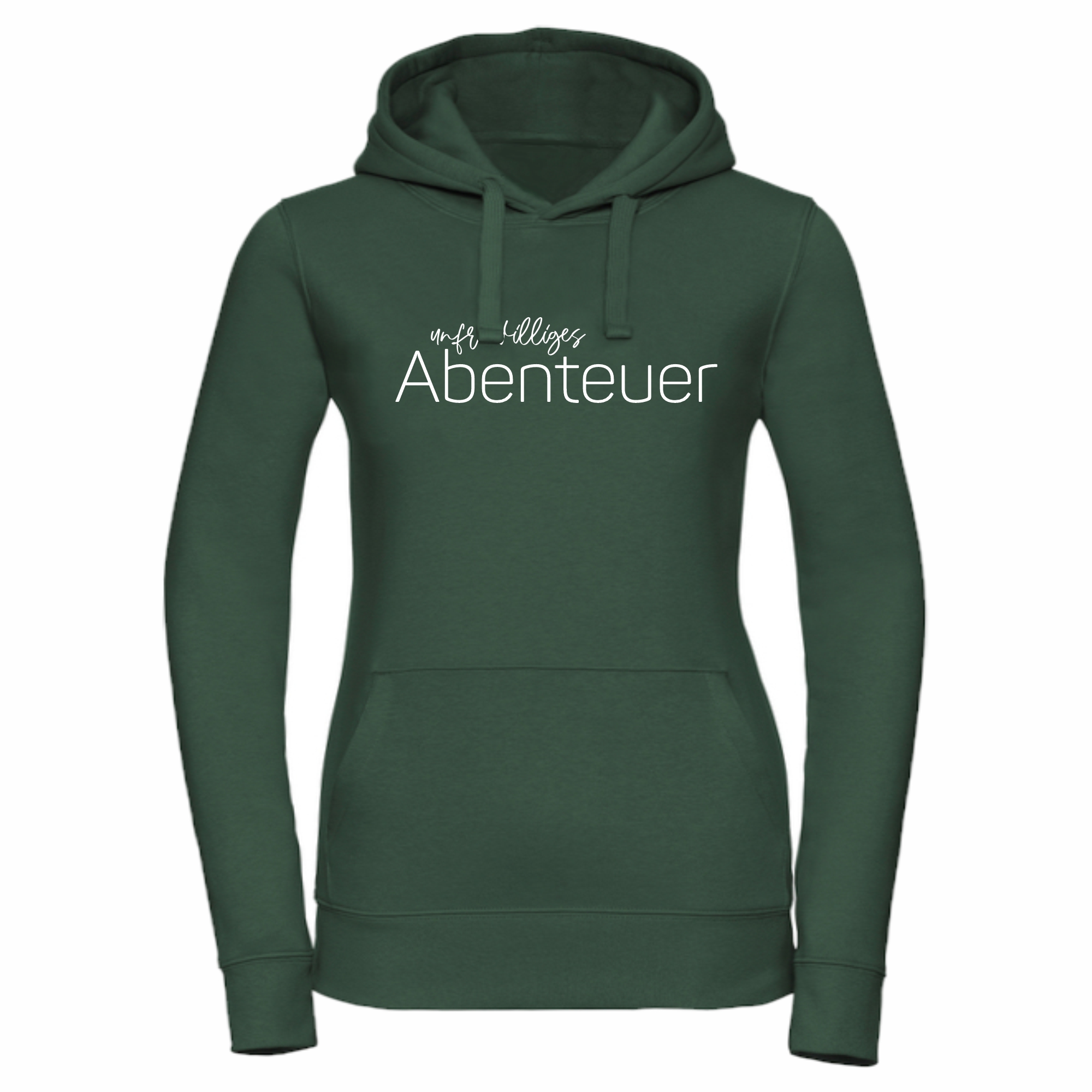 Damen Hoodie - Unfreiwilliges Abenteuer dunkelgrün XL