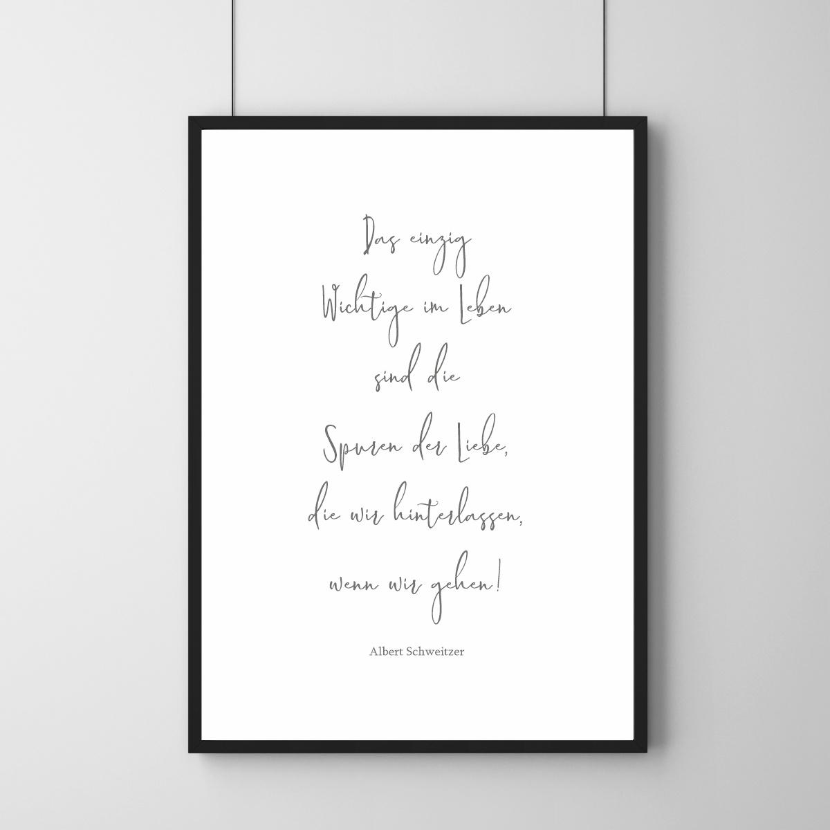 Poster - Spuren der Liebe - Zitat