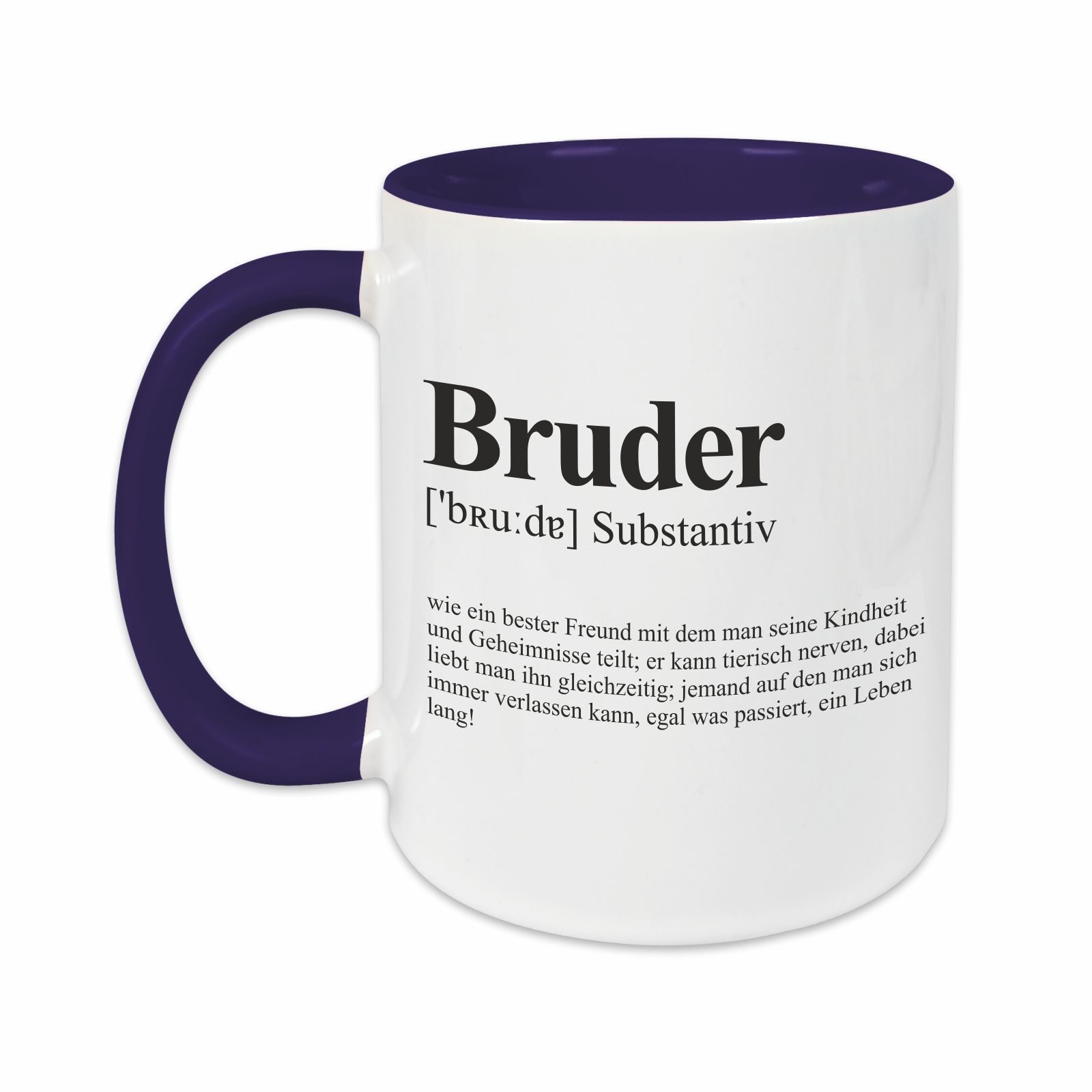 Tasse - Definition Bruder dunkelblau