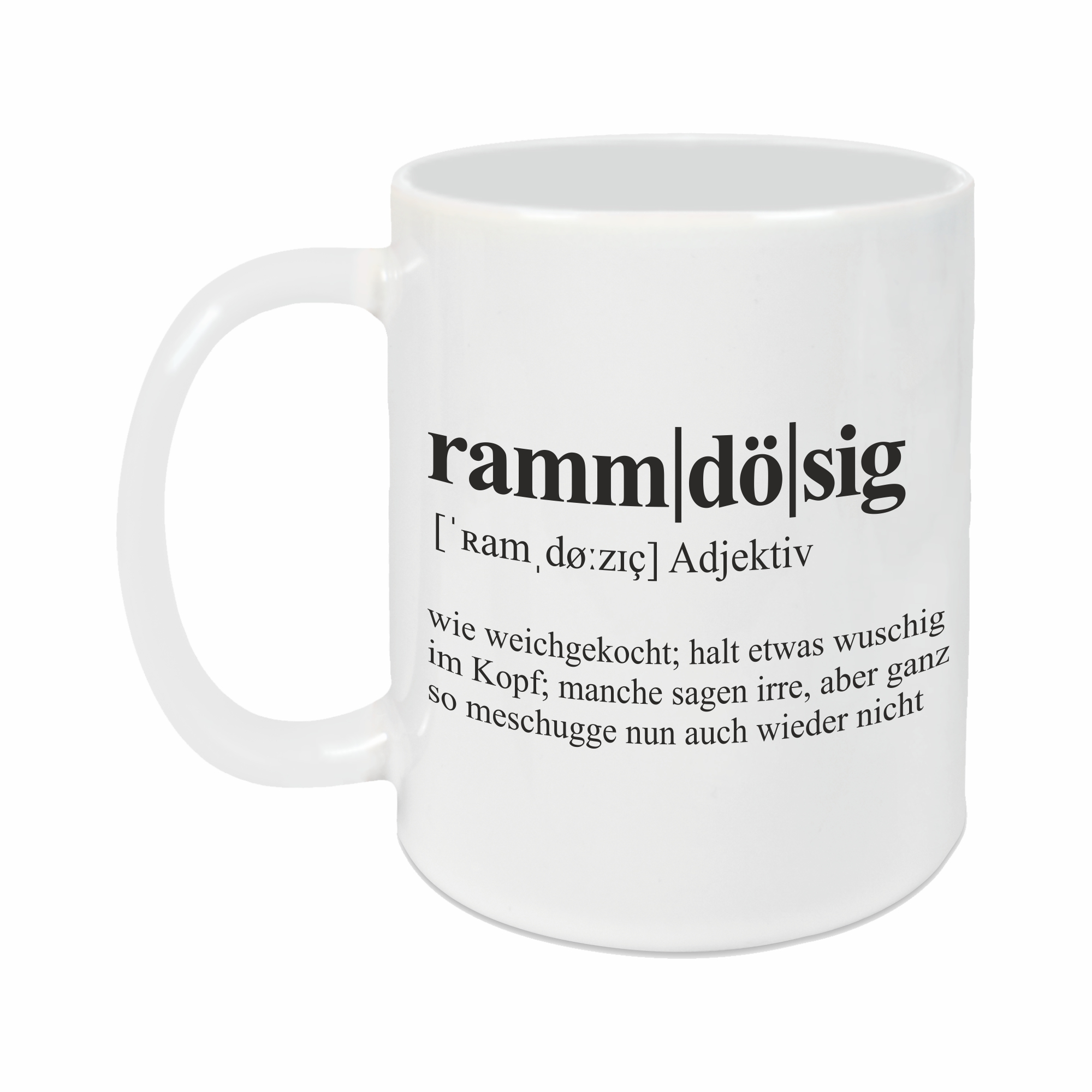 Tasse - Definition Rammdösig weiß