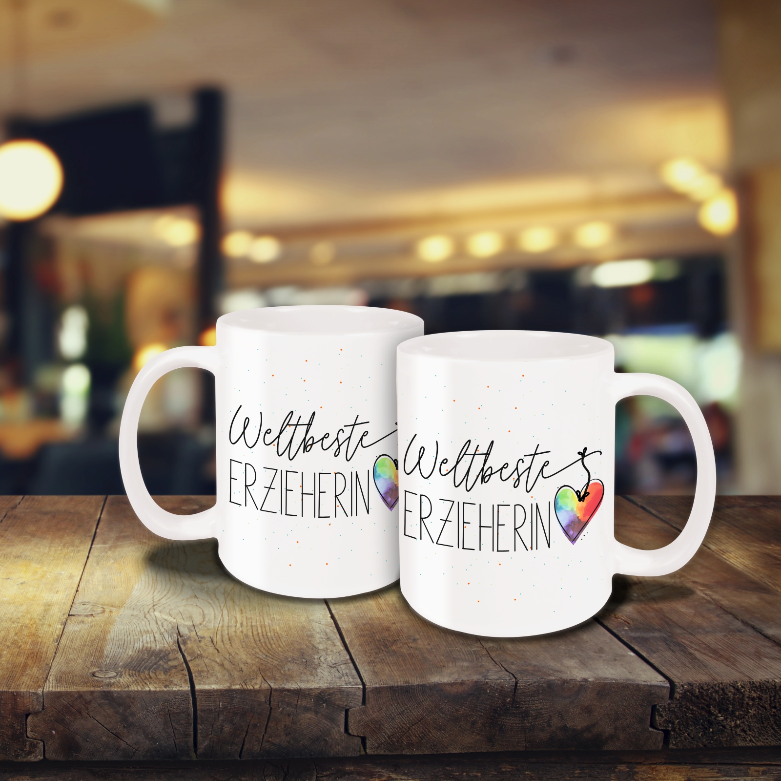 Tasse - Weltbeste Erzieherin weiß