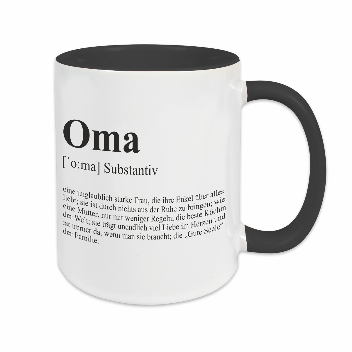 Tasse - Definition Oma schwarz