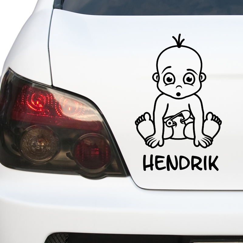 Kfz-Aufkleber - Baby erstaunt