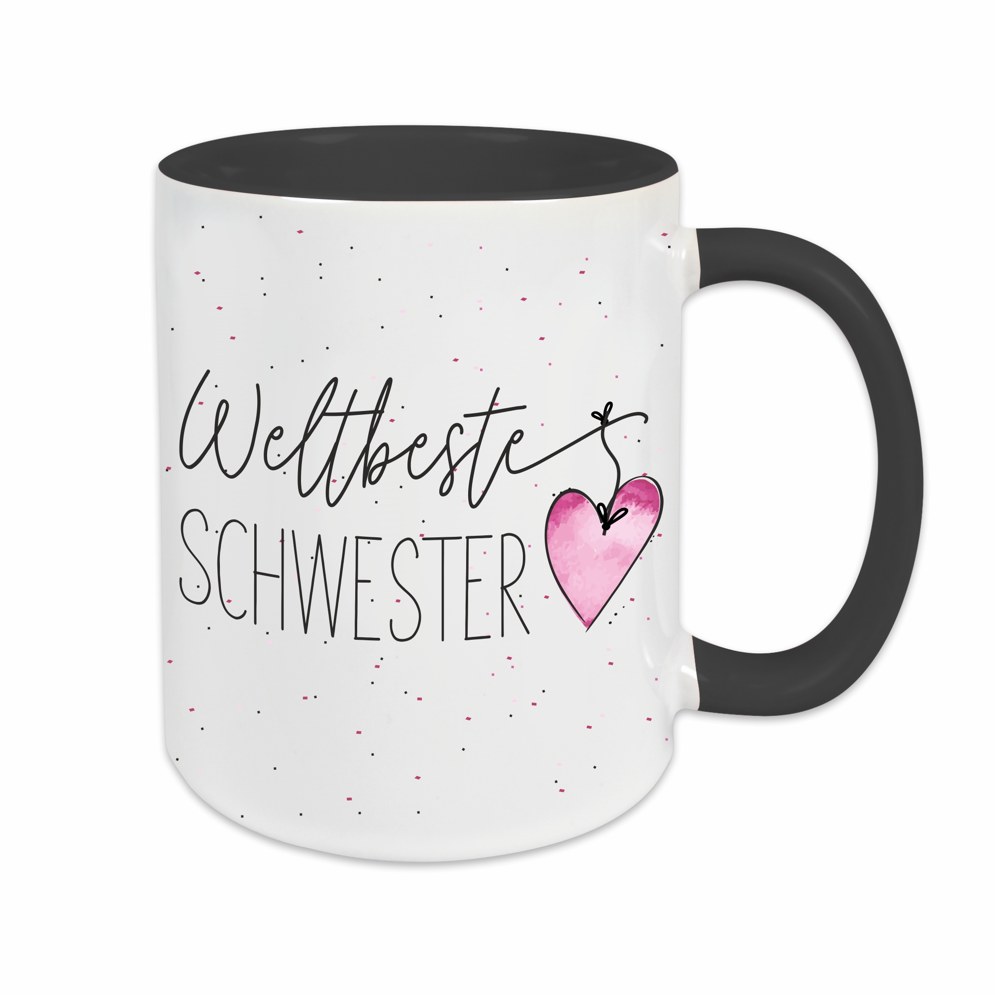 Tasse - Weltbeste Schwester schwarz