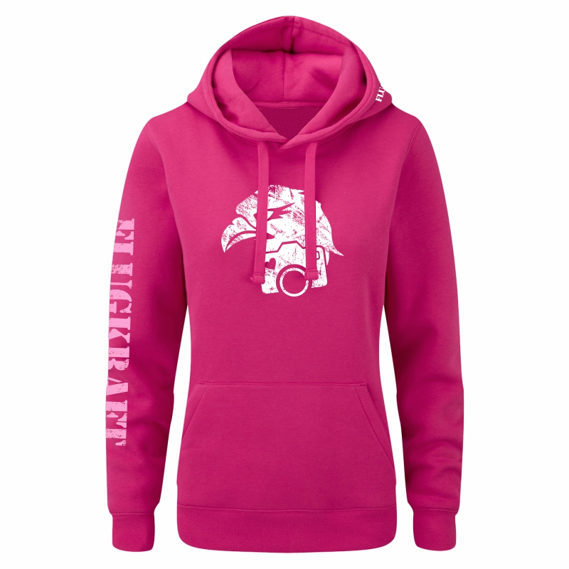 Damen Hoodie - Vintage Adler pink XL