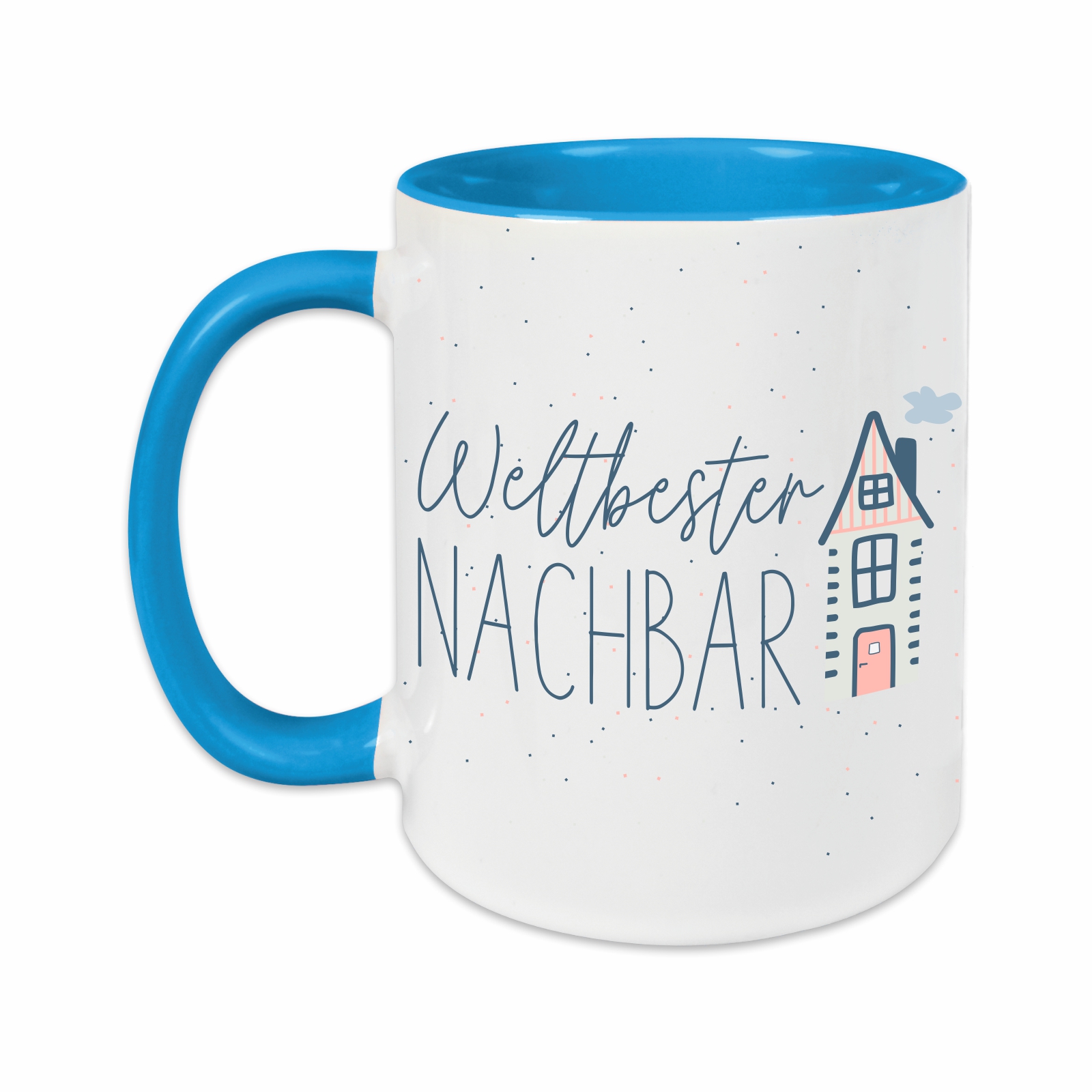 Tasse - Weltbester Nachbar hellblau