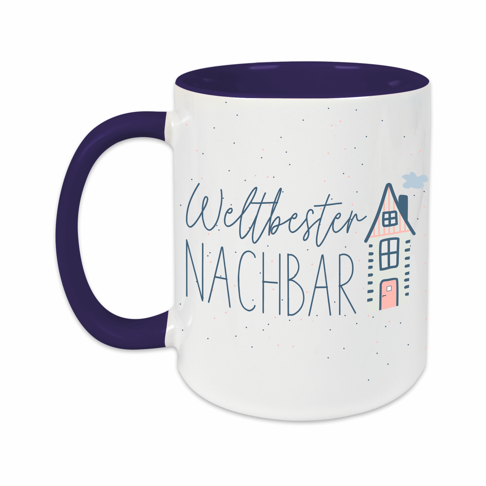 Tasse - Weltbester Nachbar dunkelblau