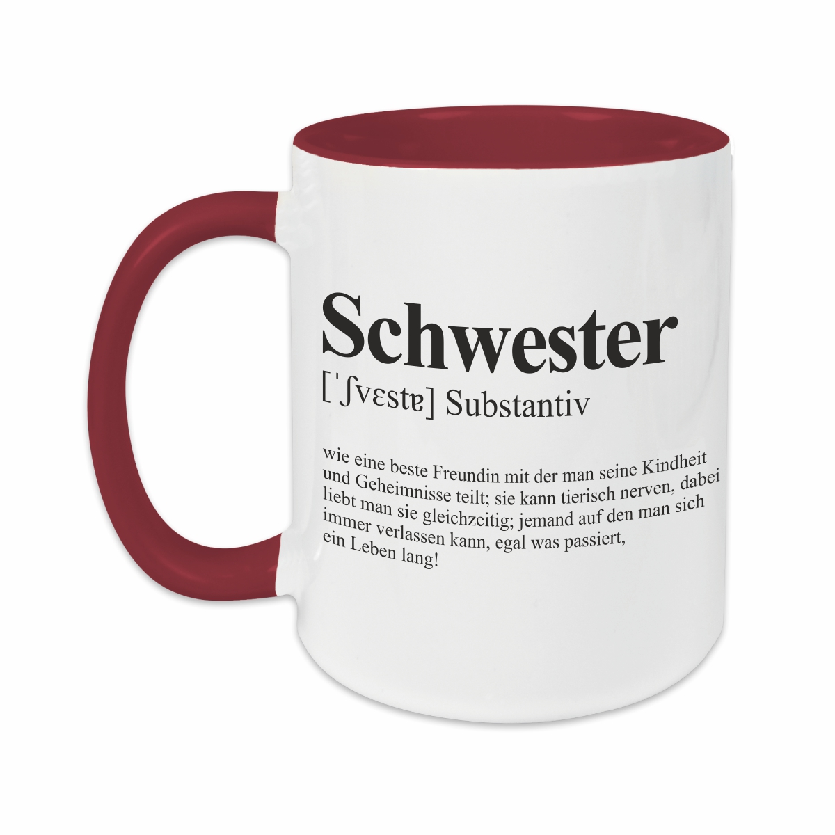 Tasse - Definition Schwester burgund