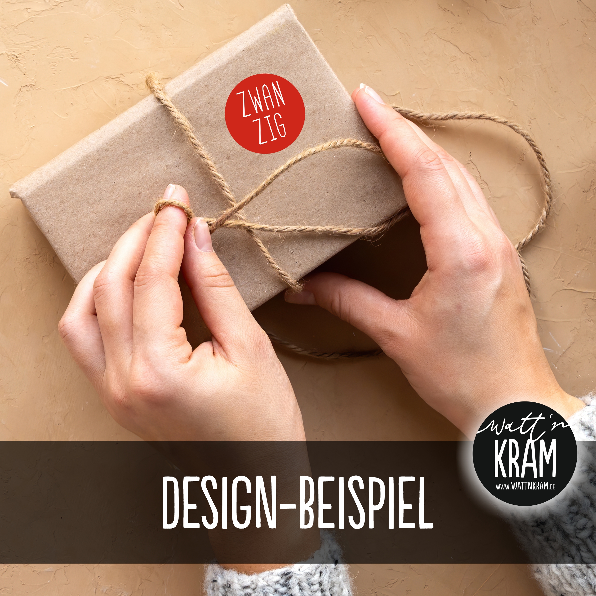 Adventskalender Zahlen Aufkleber - 24 Sticker mit 24 Tüten zum selbst Befüllen - rot