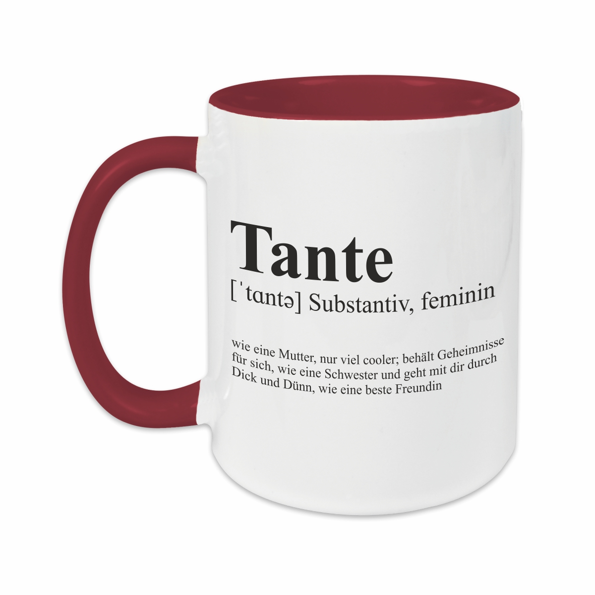 Tasse - Definition Tante burgund