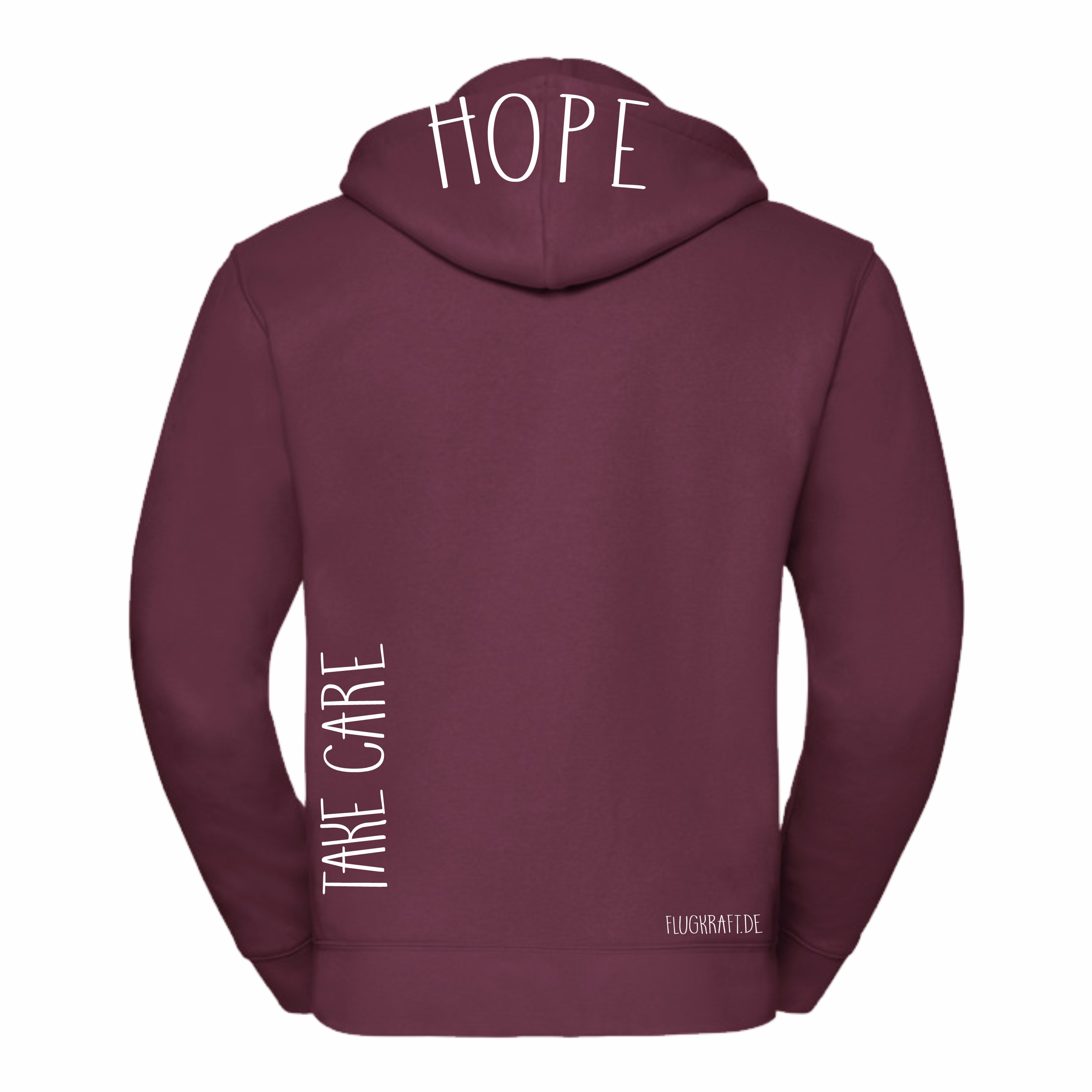 Herren Sweatjacke - #strongertogether burgund XS