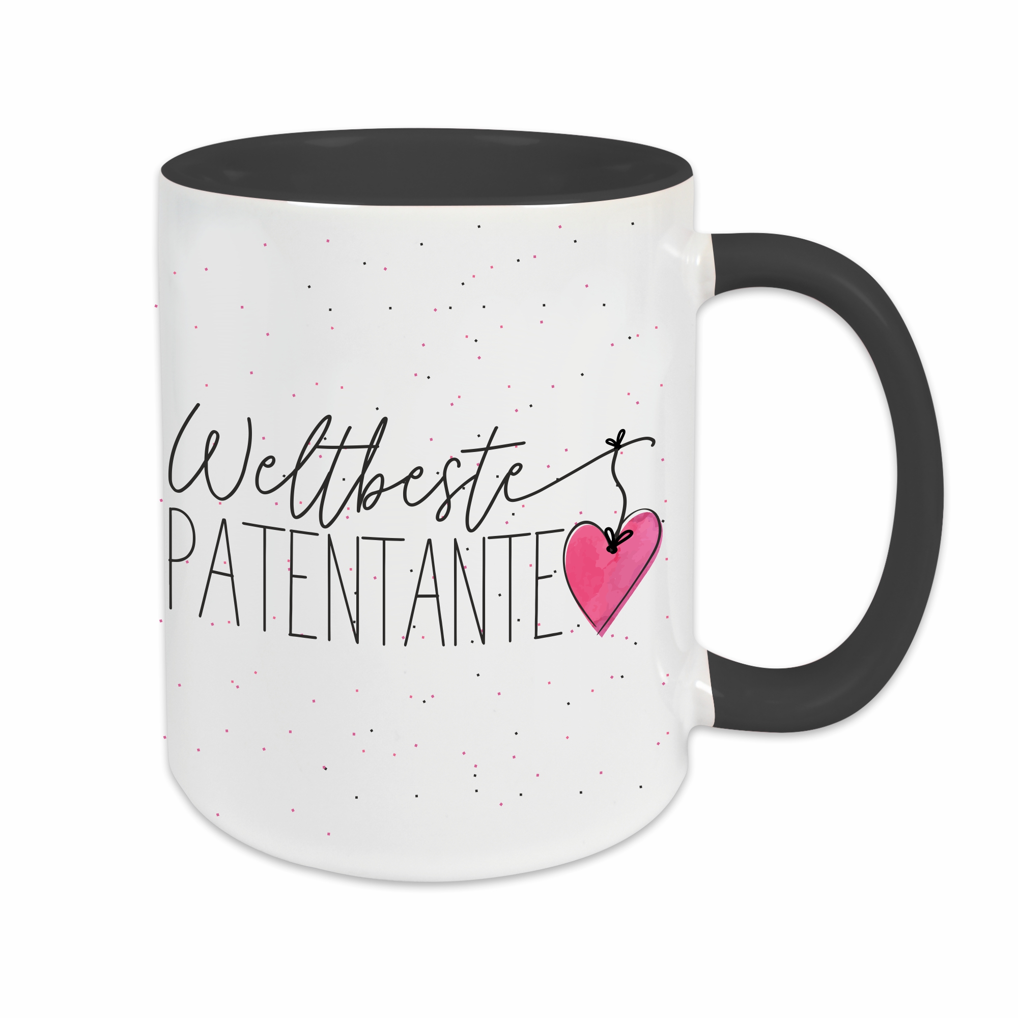 Tasse - Weltbeste Patentante schwarz