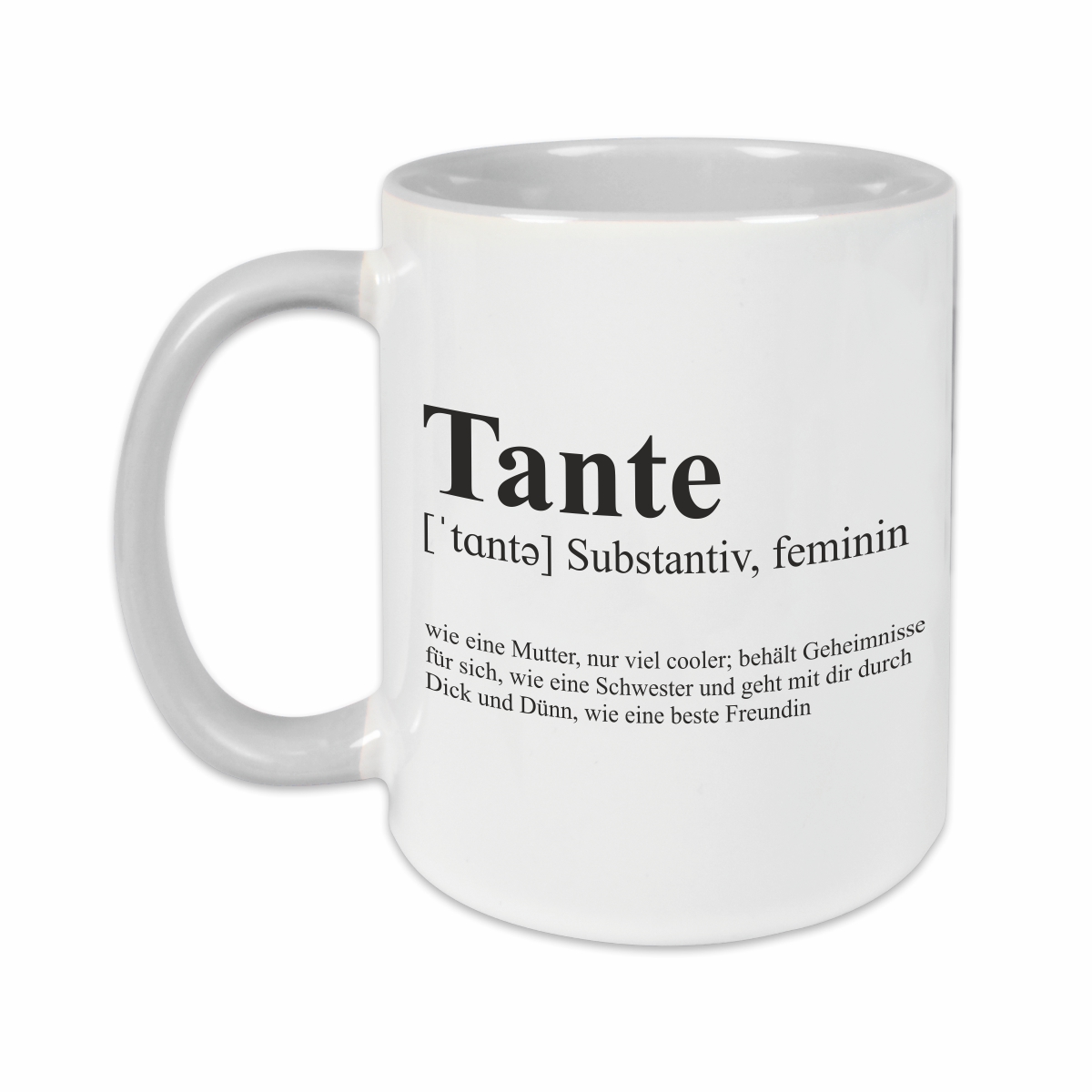 Tasse - Definition Tante grau