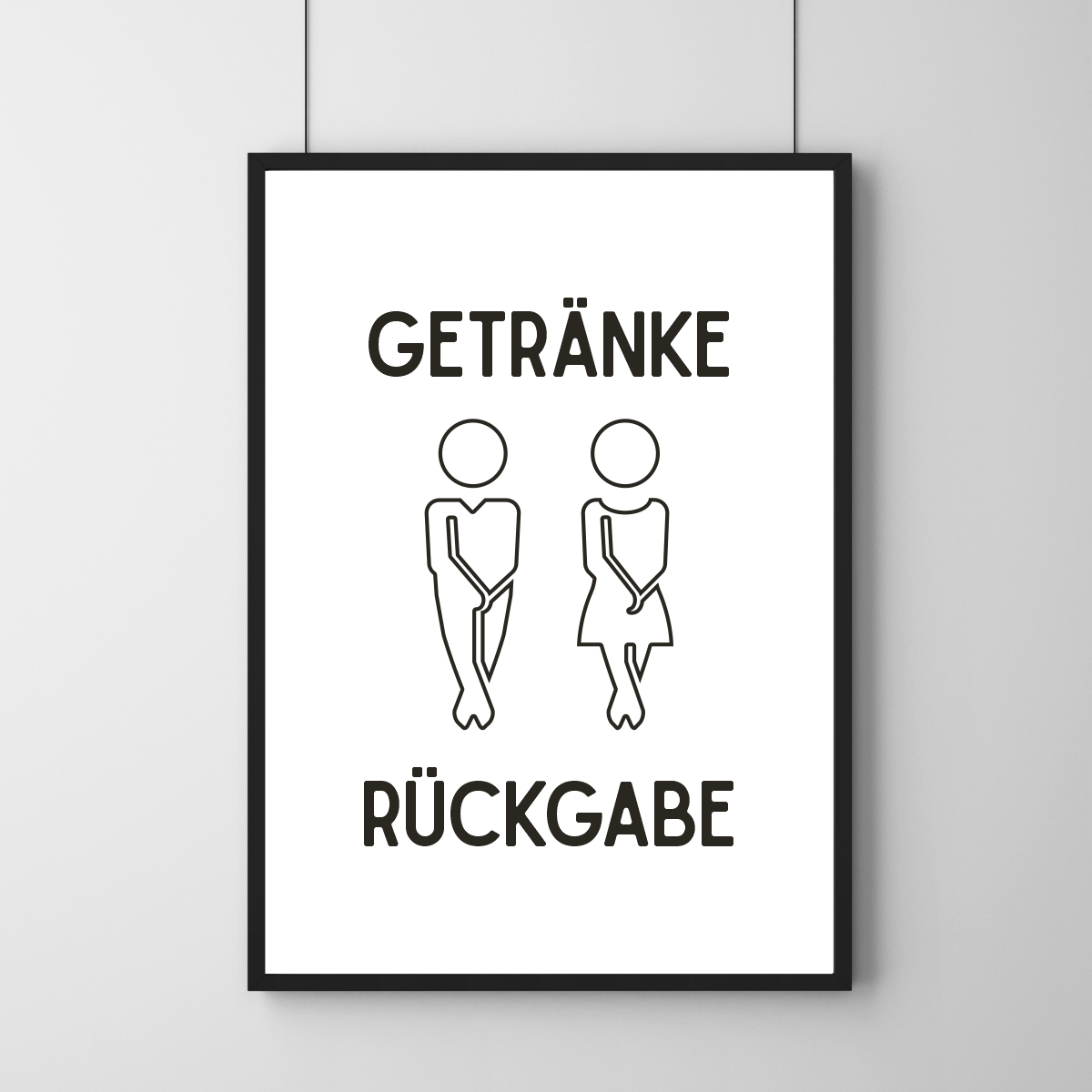 Poster - Getränkerückgabe 14,8 x 21 cm (A5)