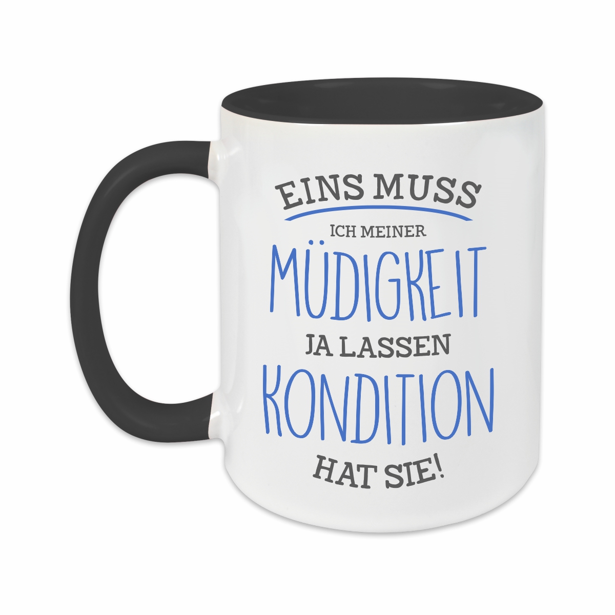 Tasse - Müdigkeit schwarz