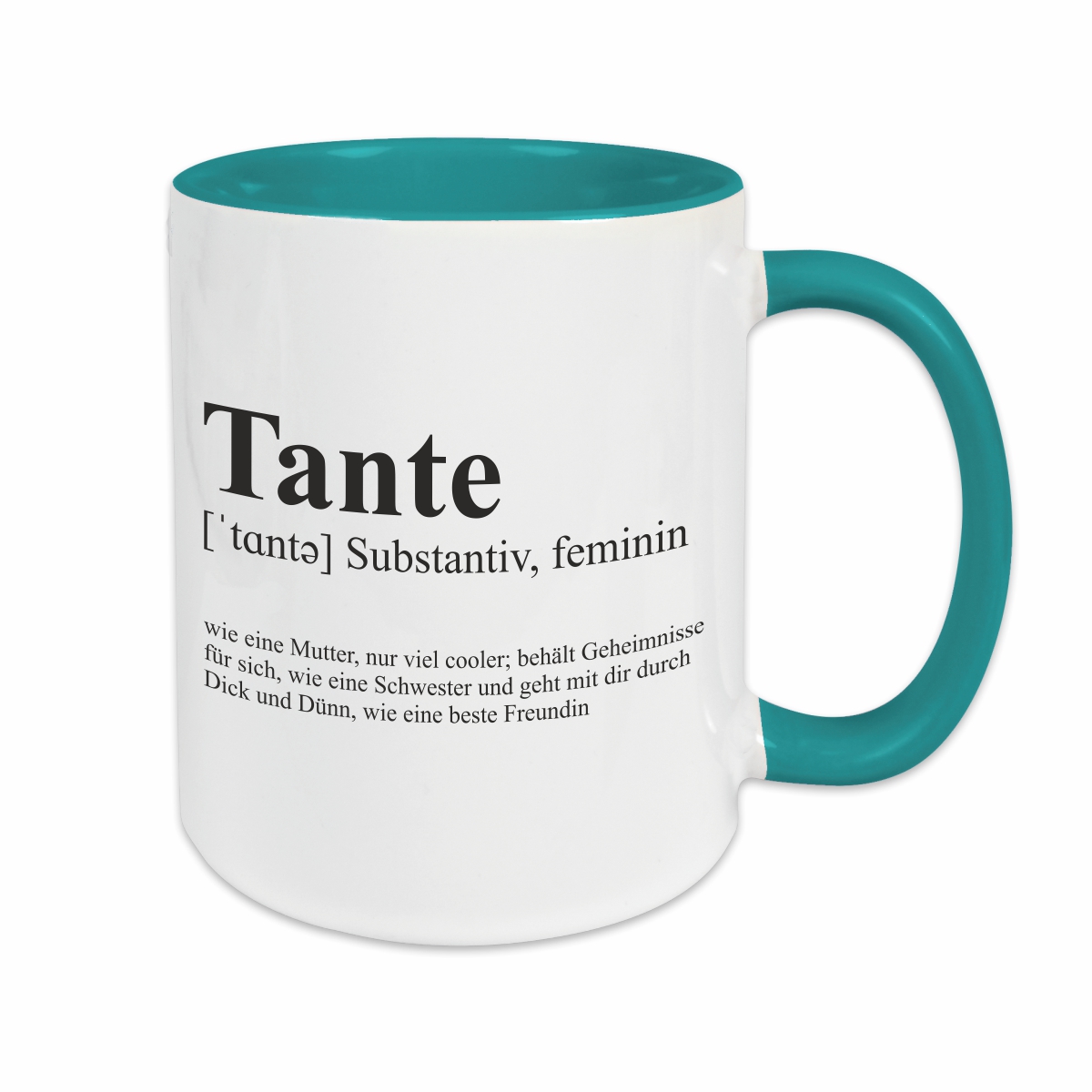 Tasse - Definition Tante türkis