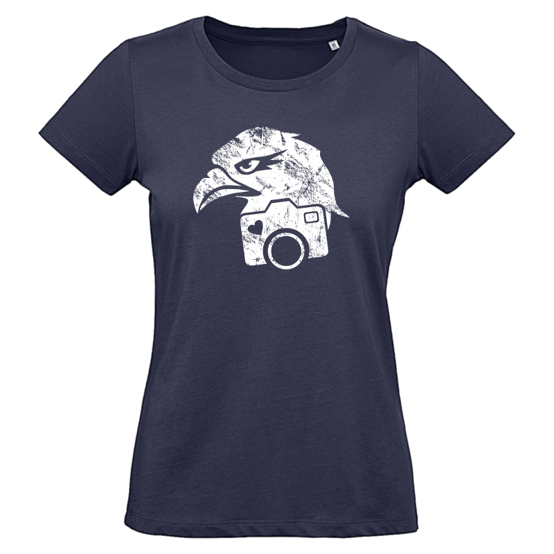 Damen T-Shirt - Vintage Adler dunkelblau 2XL