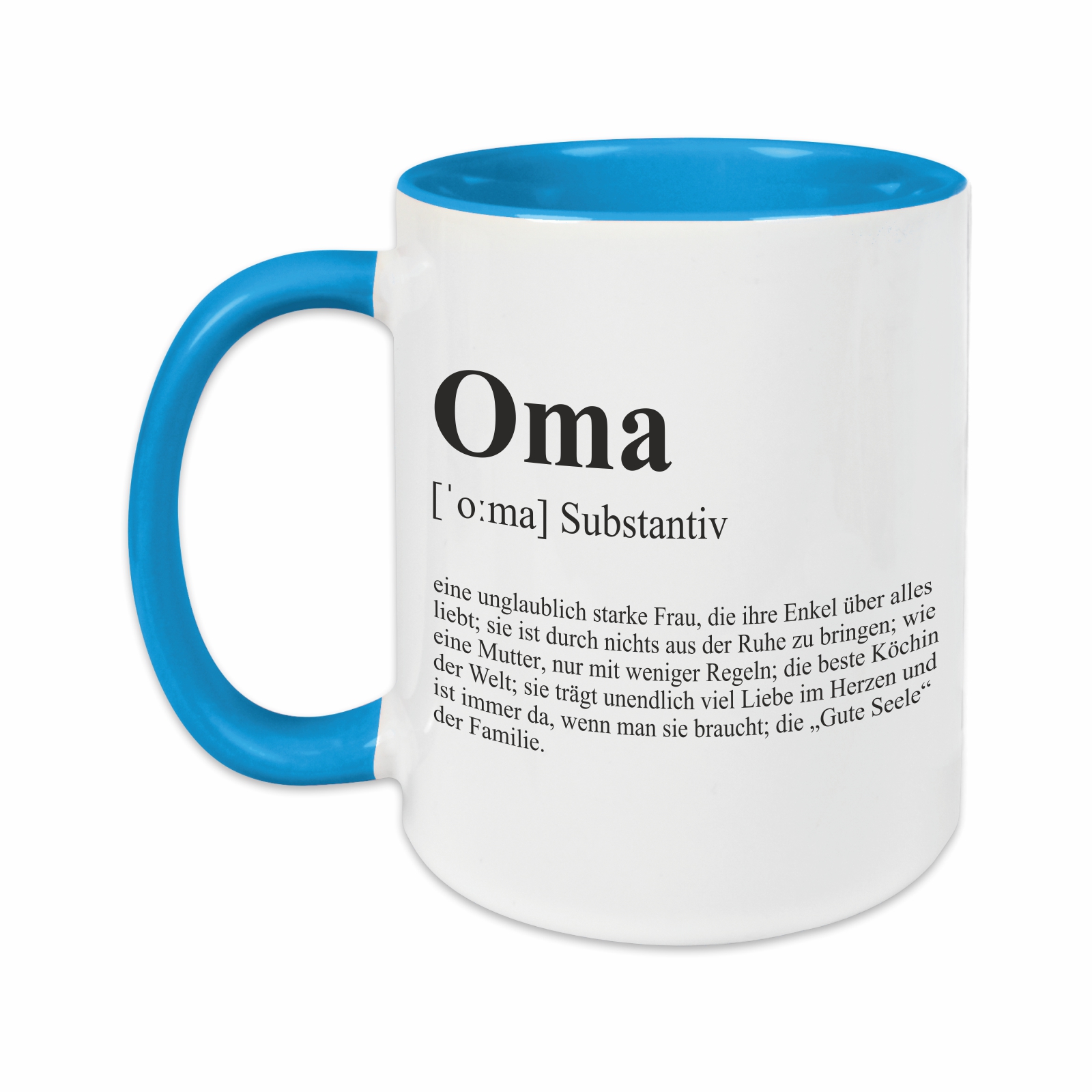 Tasse - Definition Oma hellblau