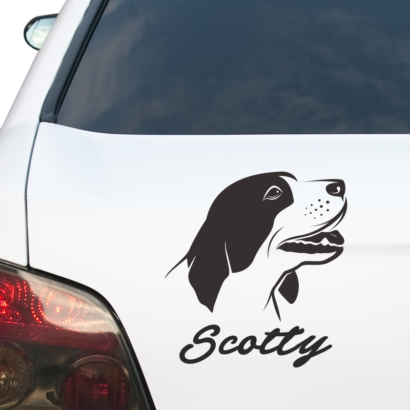 Kfz-Aufkleber - Hund Beagle