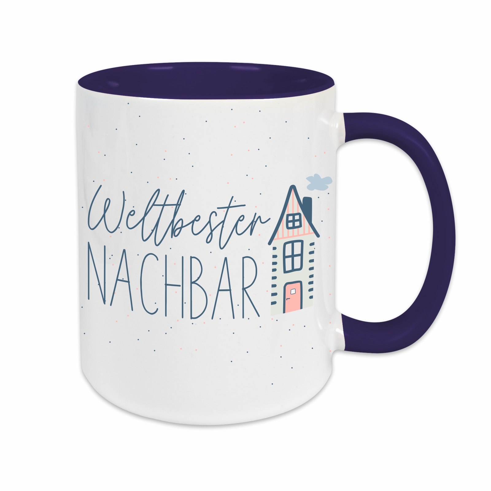 Tasse - Weltbester Nachbar dunkelblau