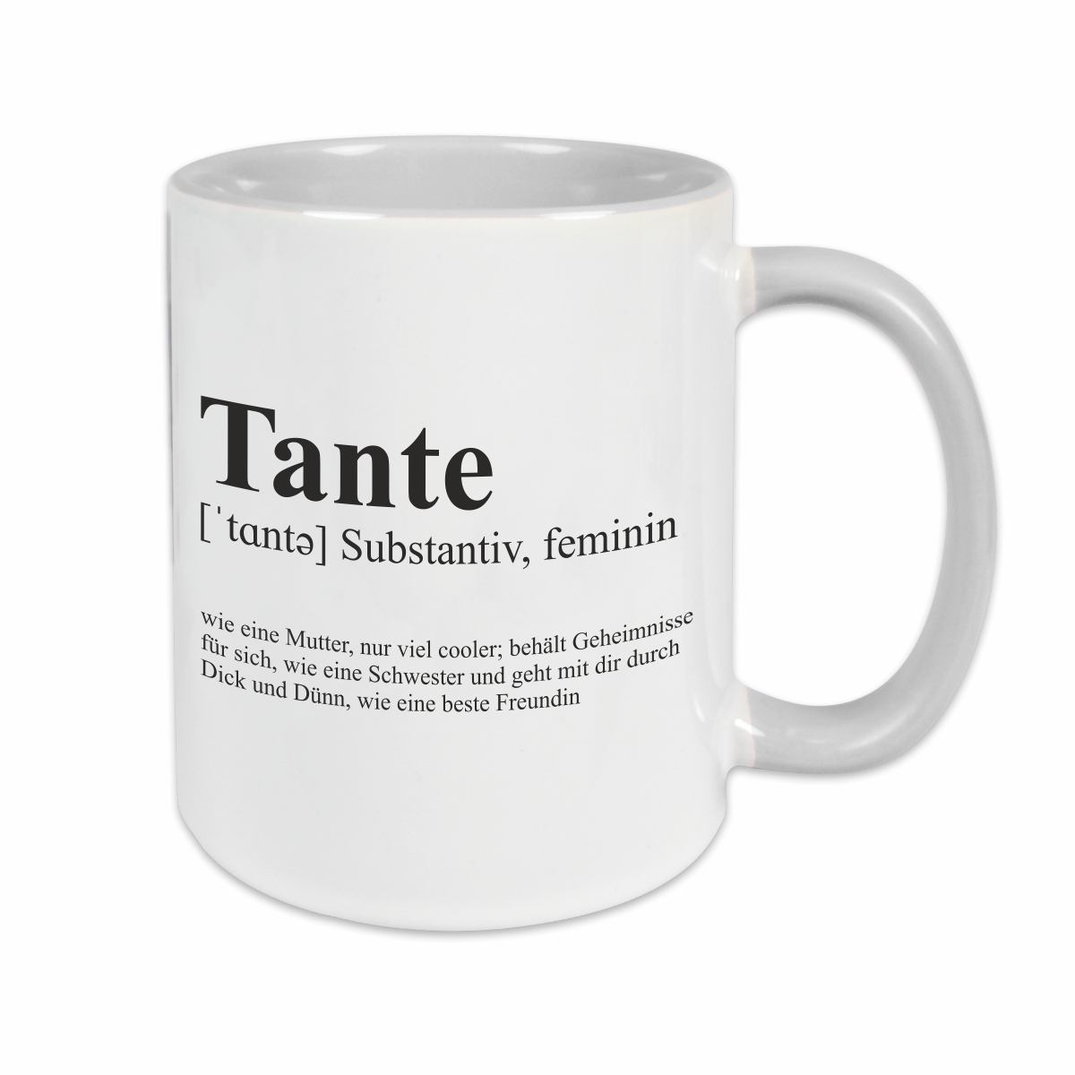 Tasse - Definition Tante grau