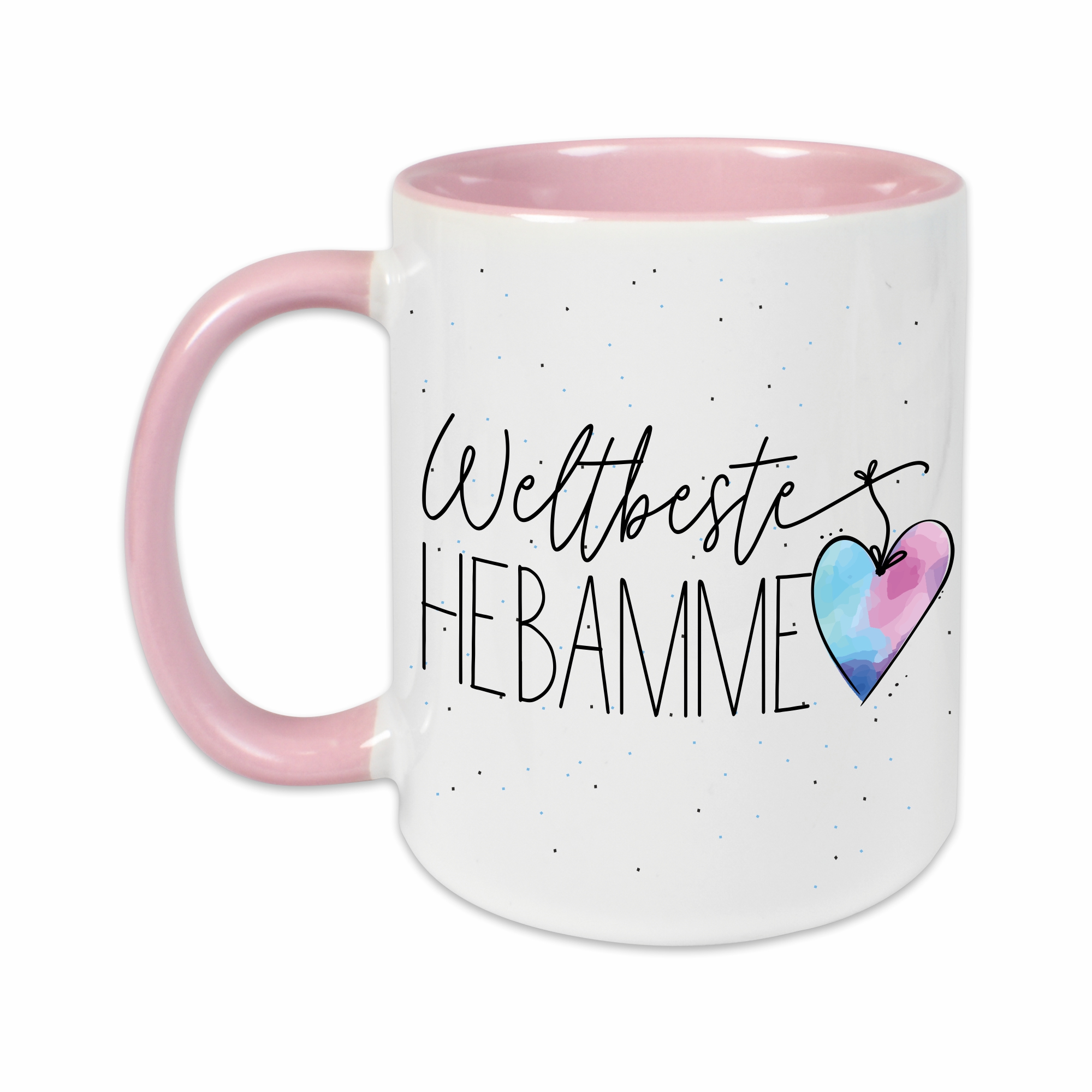 Tasse - Weltbeste Hebamme rosa