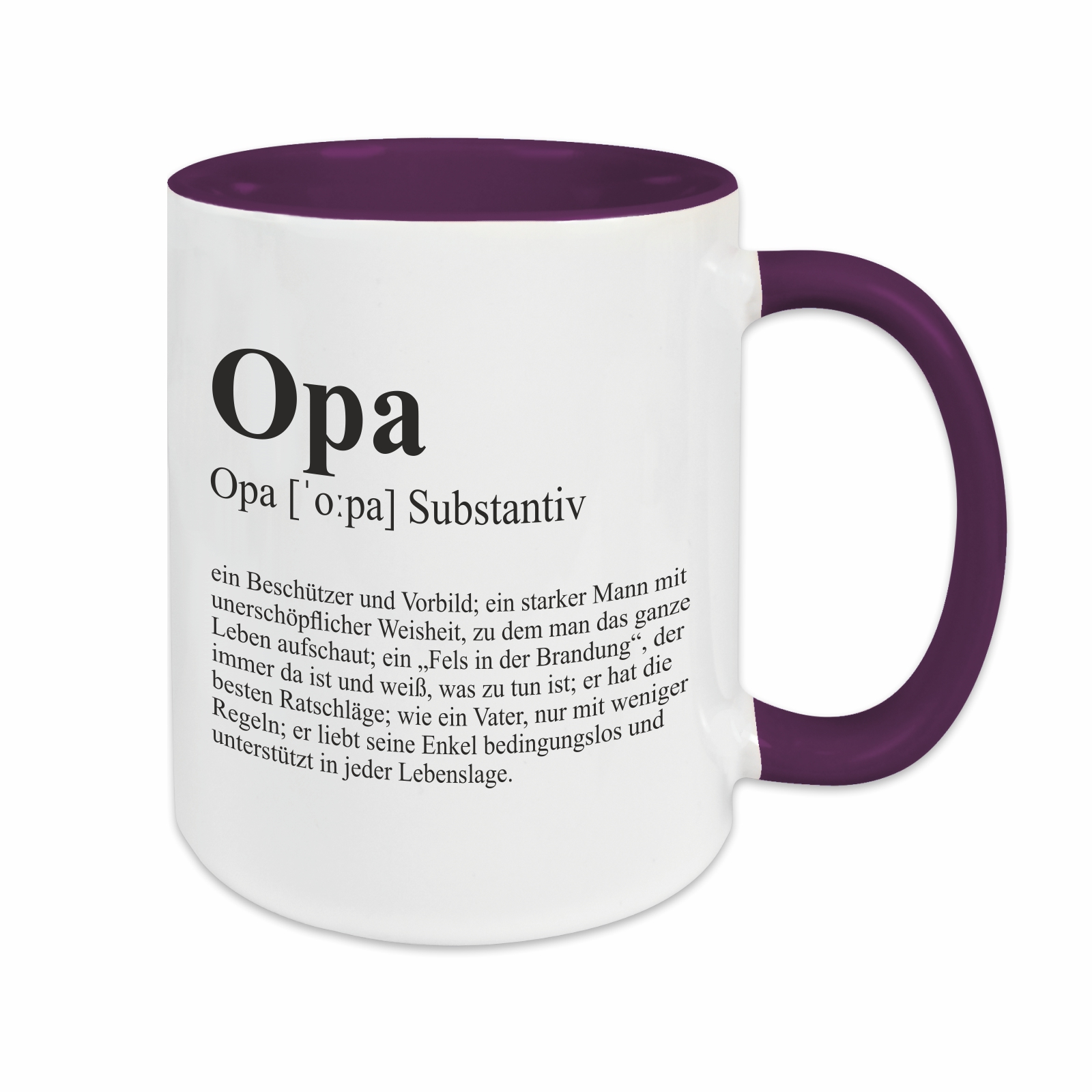 Tasse - Definition Opa lila