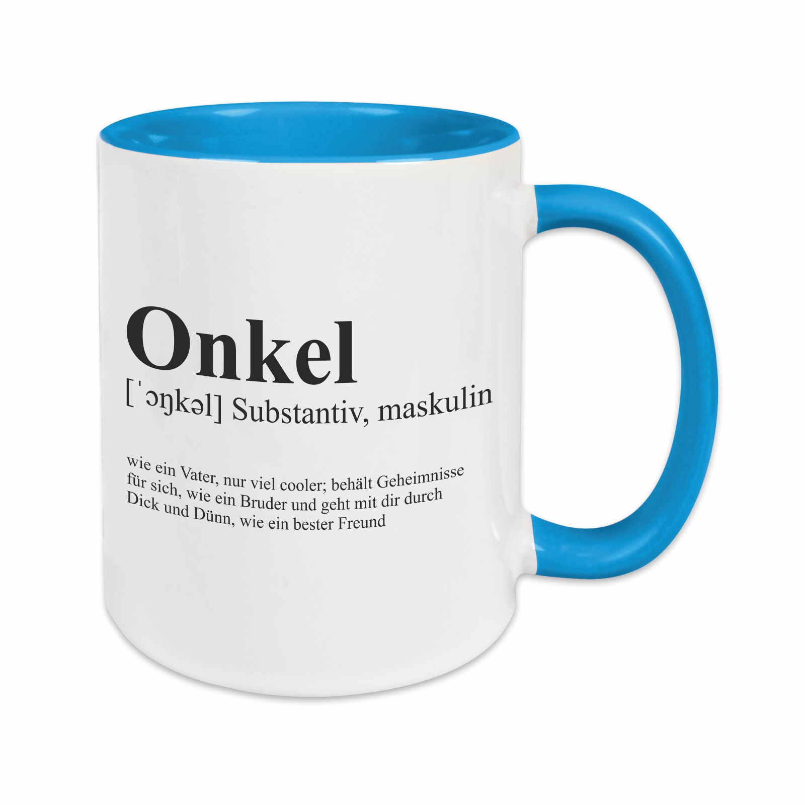 Tasse - Definition Onkel hellblau