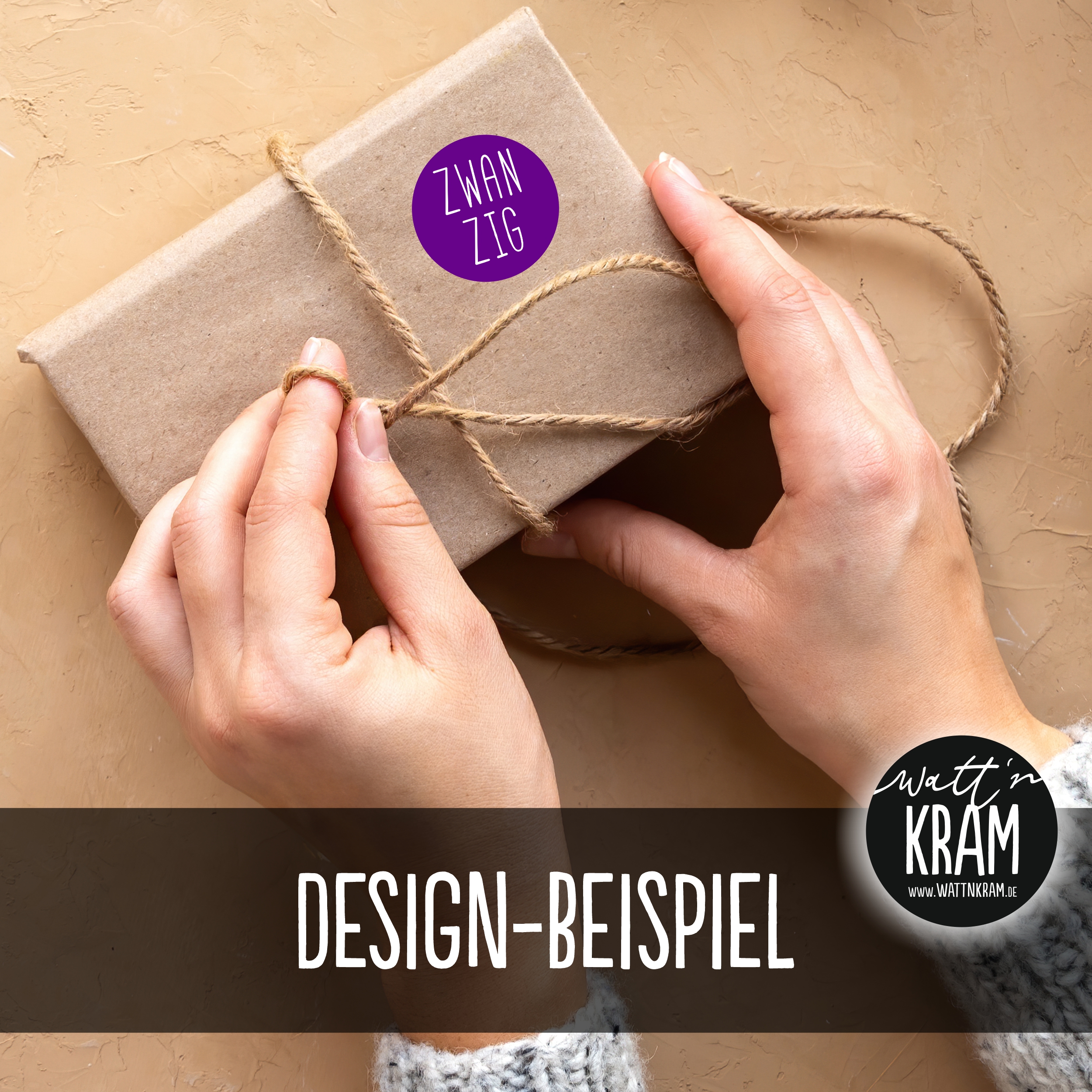 Adventskalender Zahlen Aufkleber - 24 Sticker mit 24 Tüten zum selbst Befüllen - lila