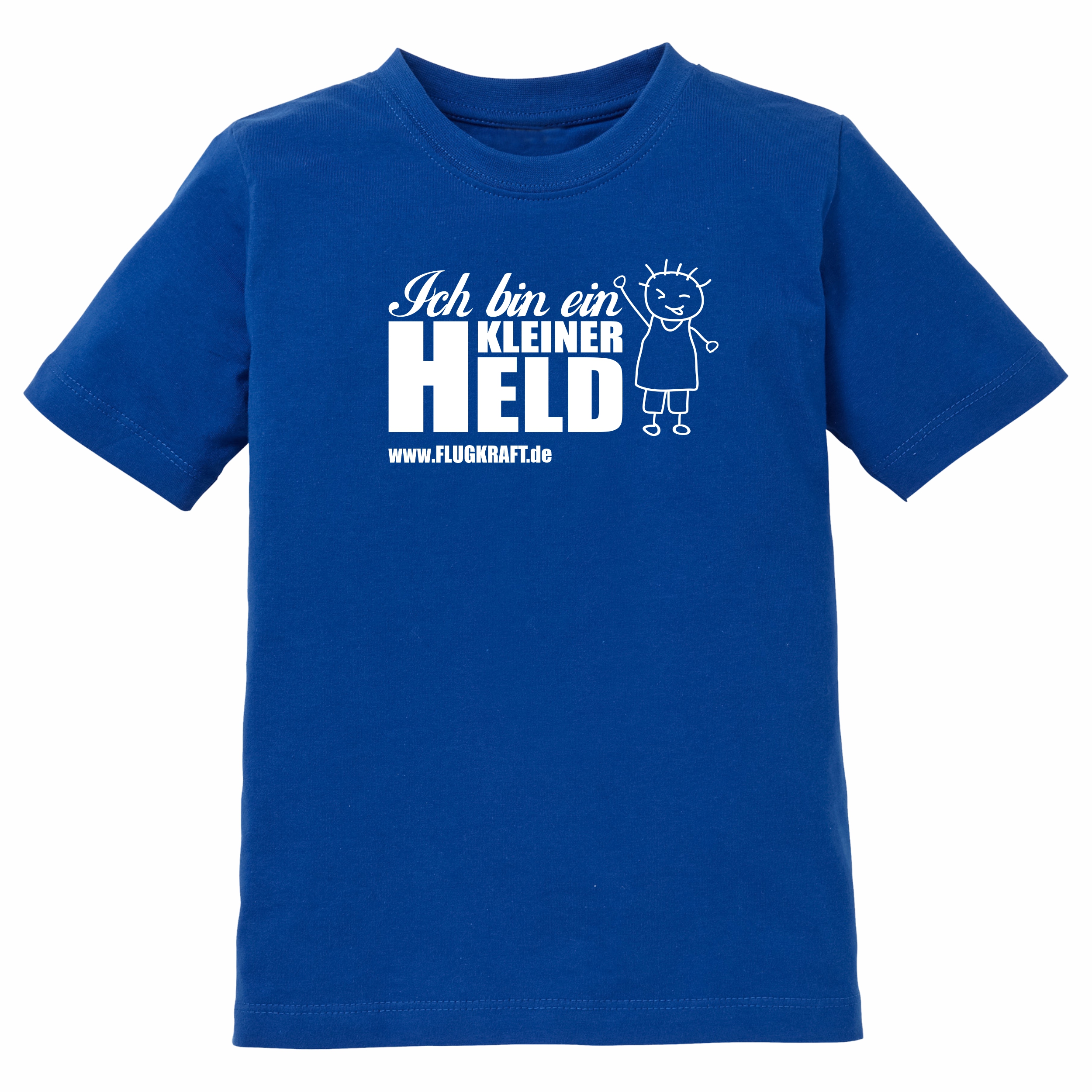 Kinder T-Shirt - Kleiner Held royalblau 152-164