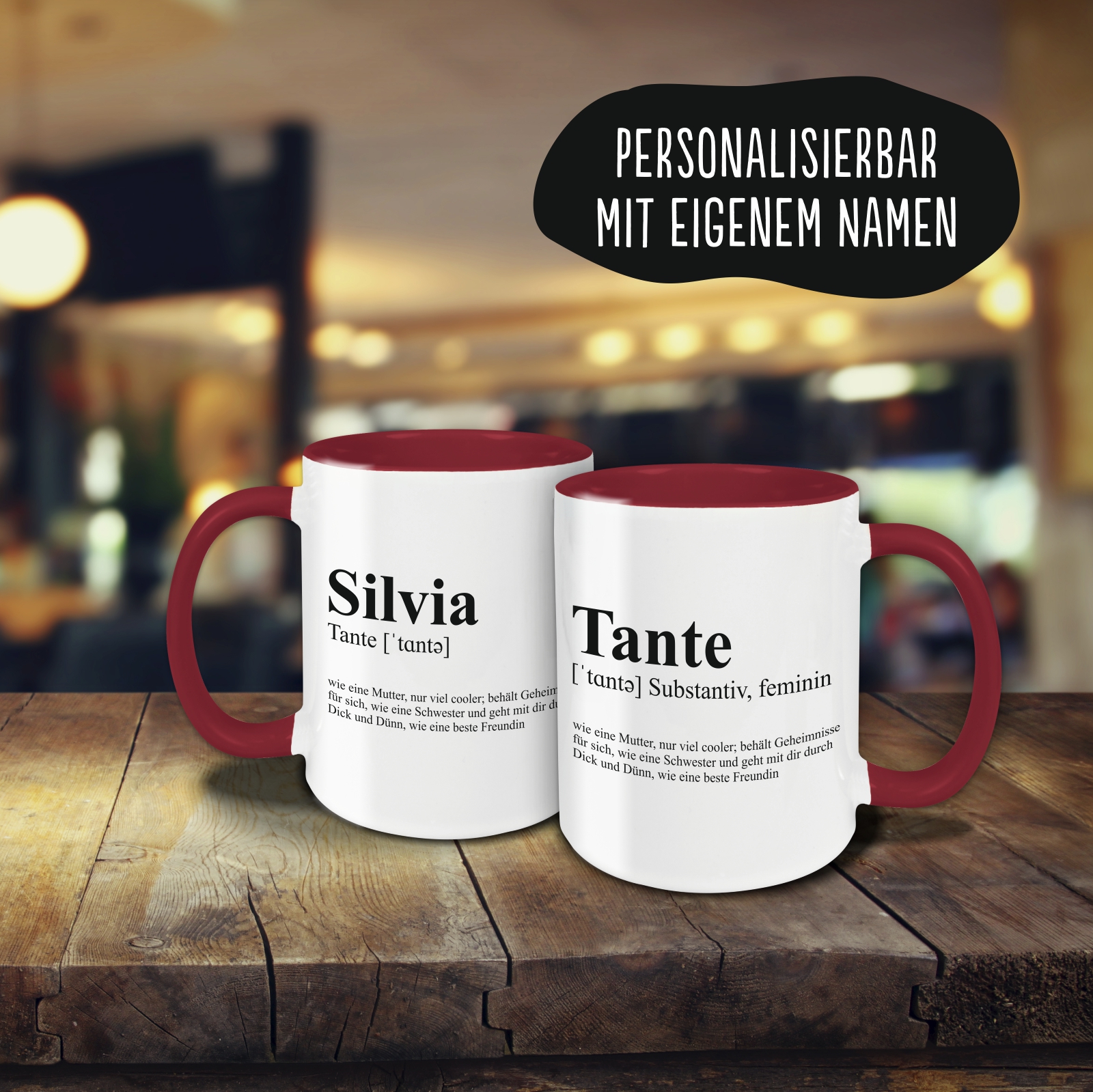 Tasse - Definition Tante burgund