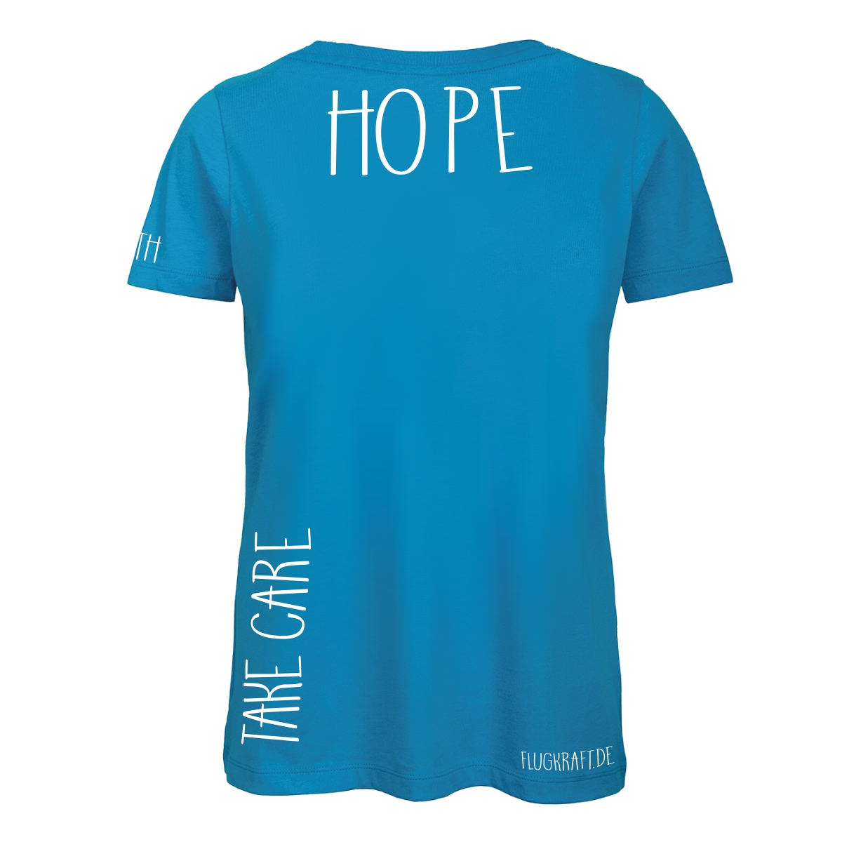 Damen T-Shirt - #strongertogether azurblau XXL