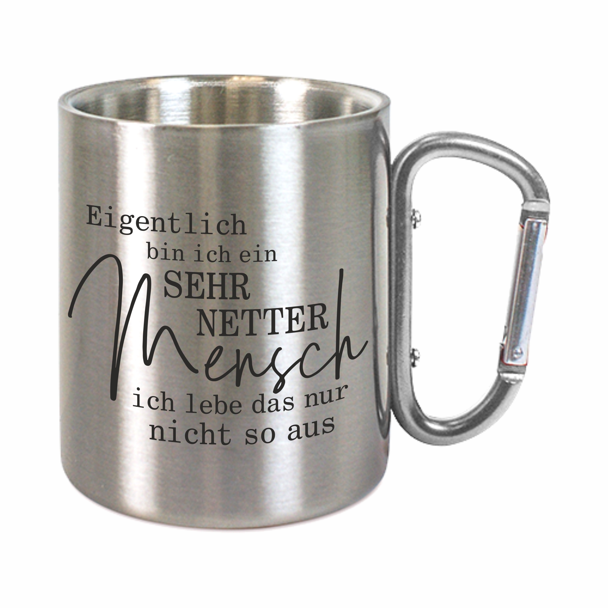 Tasse - Netter Mensch Edelstahl
