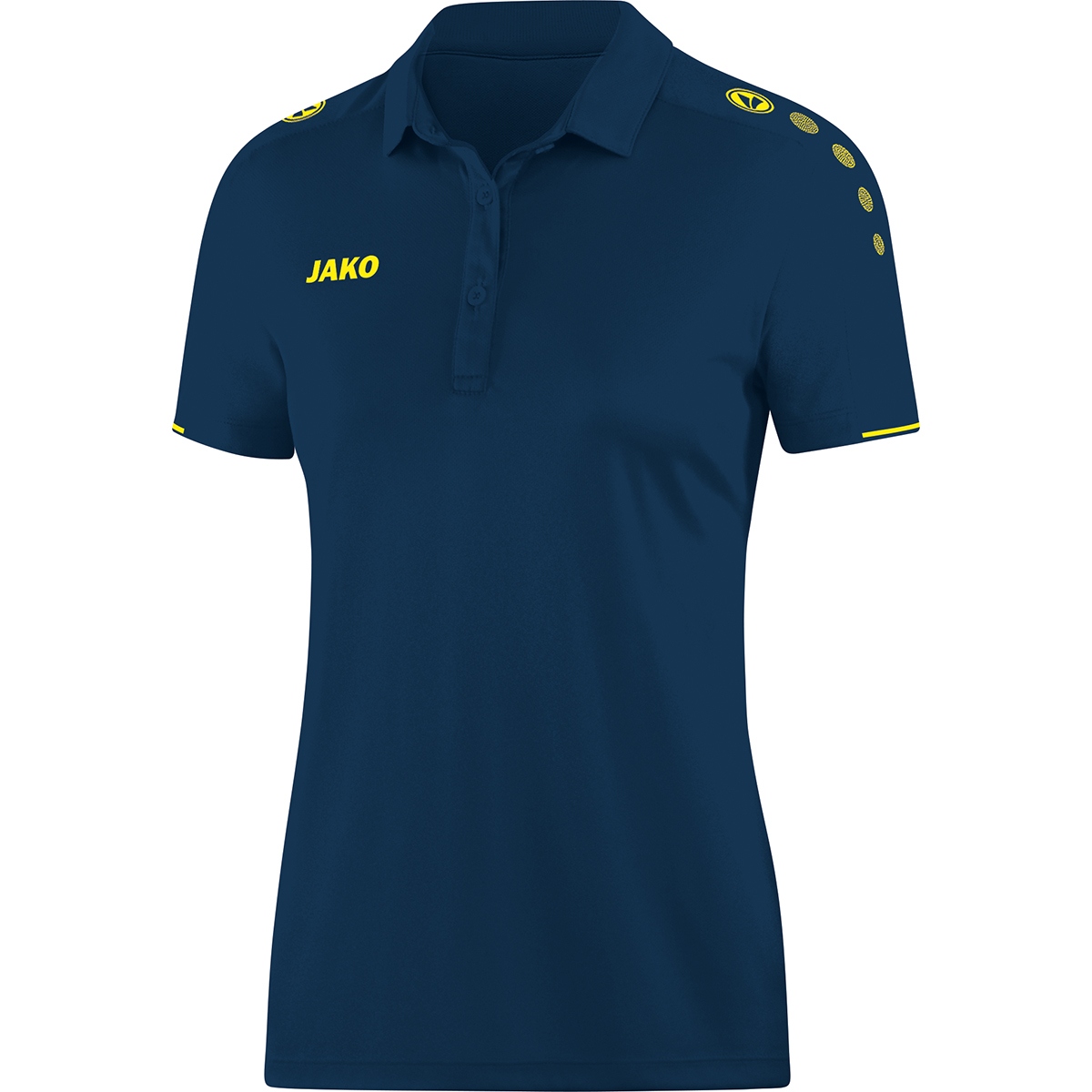 JAKO Damen Polo Classico nightblue/citro 48