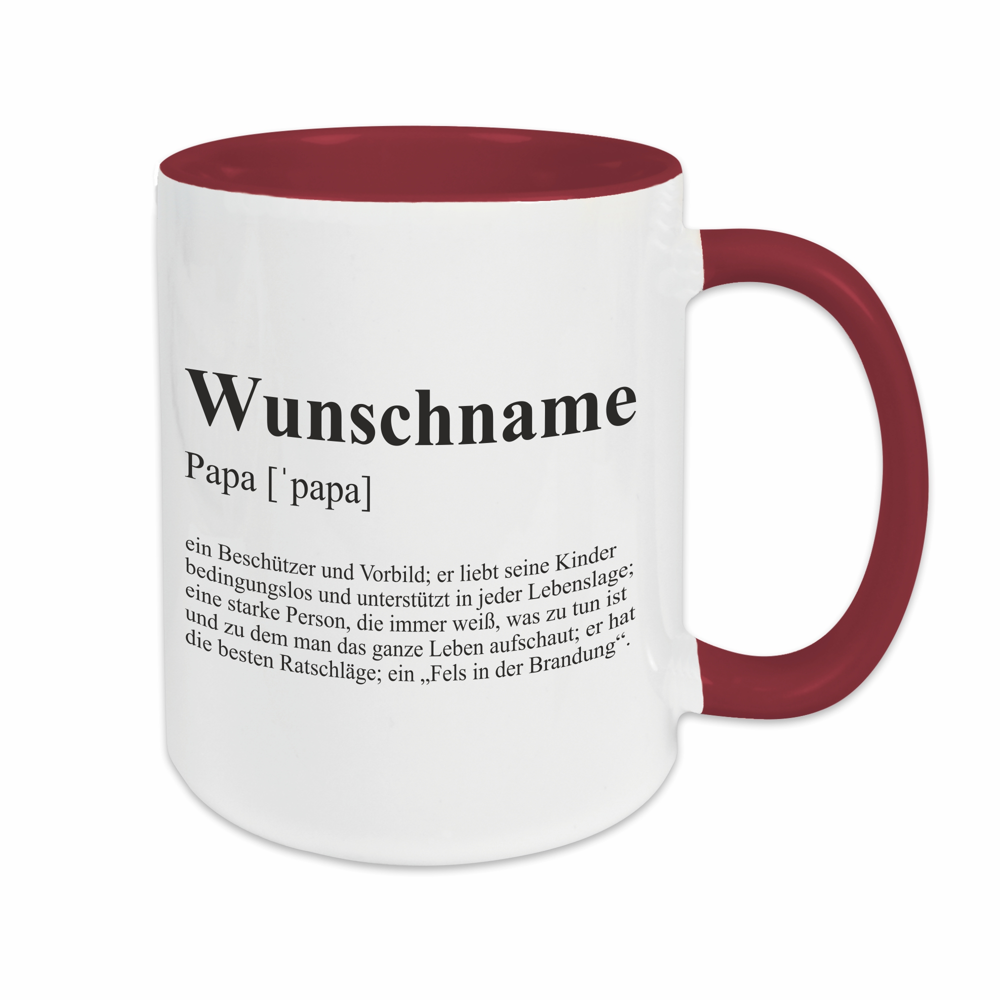 Tasse - Definition Papa burgund personalisiert