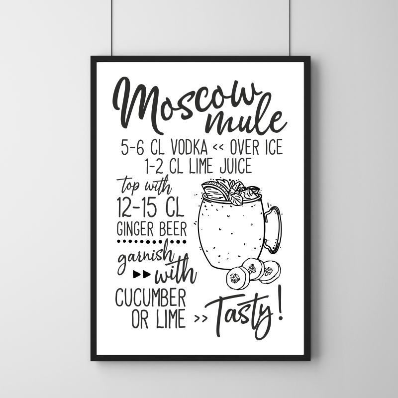 Poster - Moscow Mule 30 x 40 cm