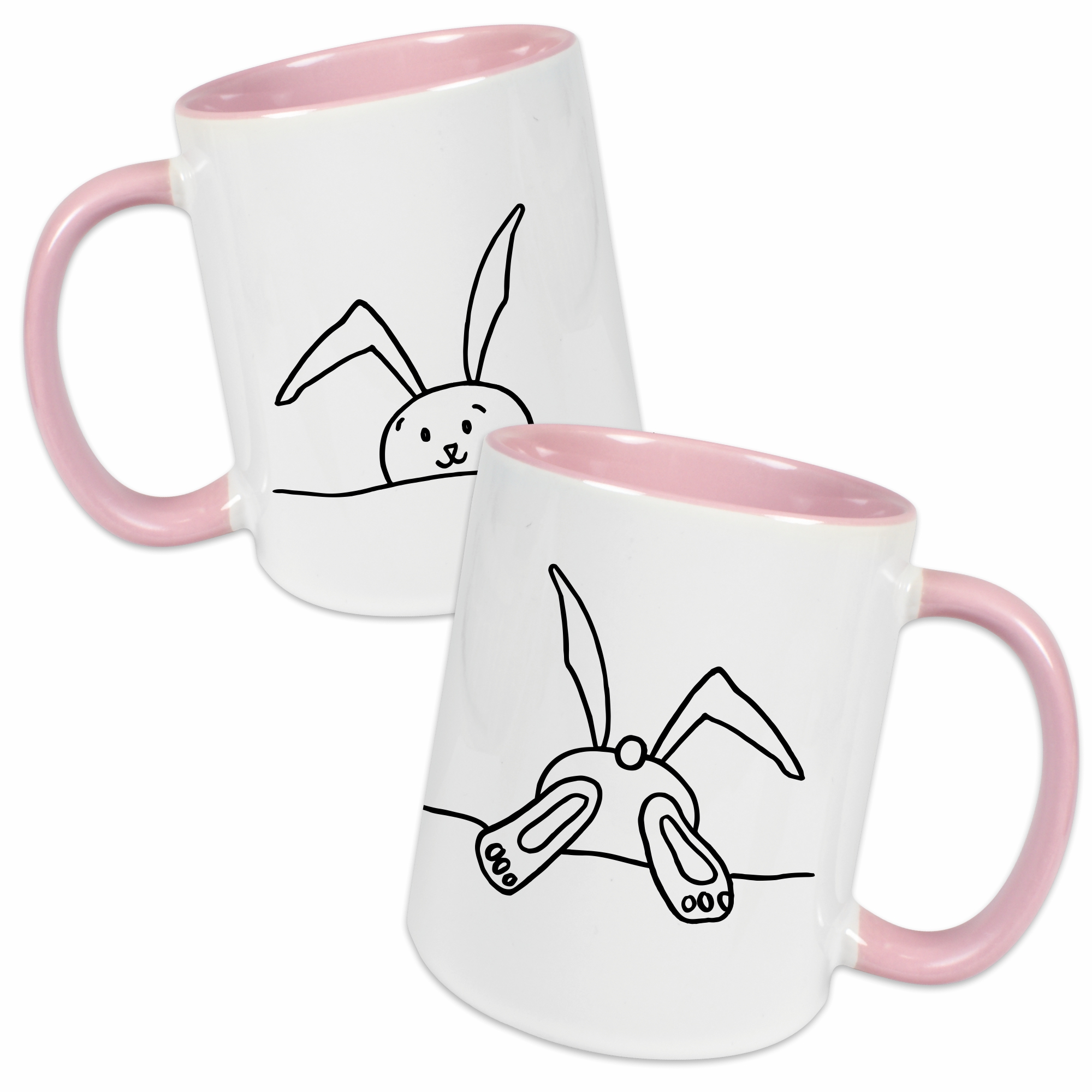 Tasse - Hase rosa