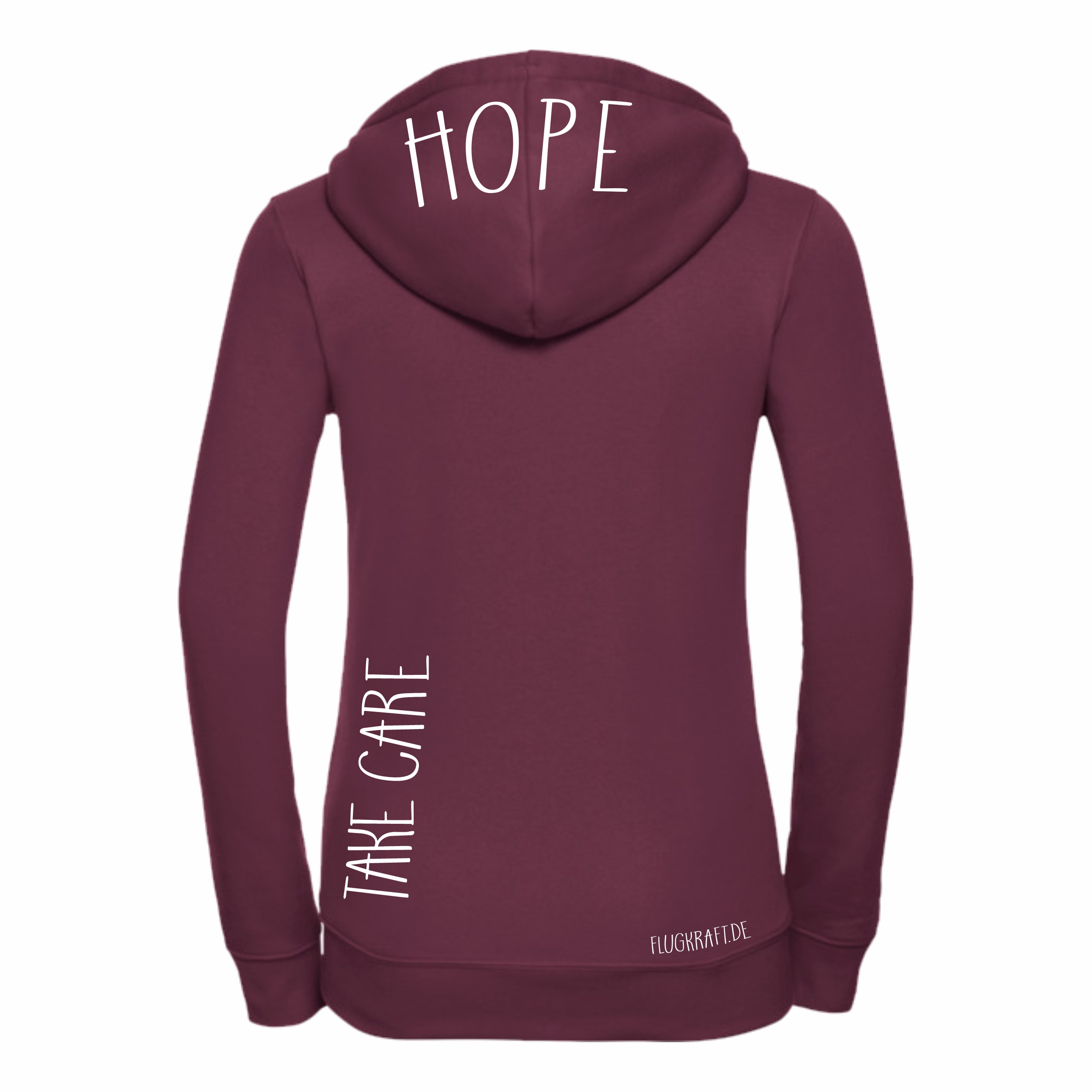 Damen Sweatjacke - #strongertogether burgund XL