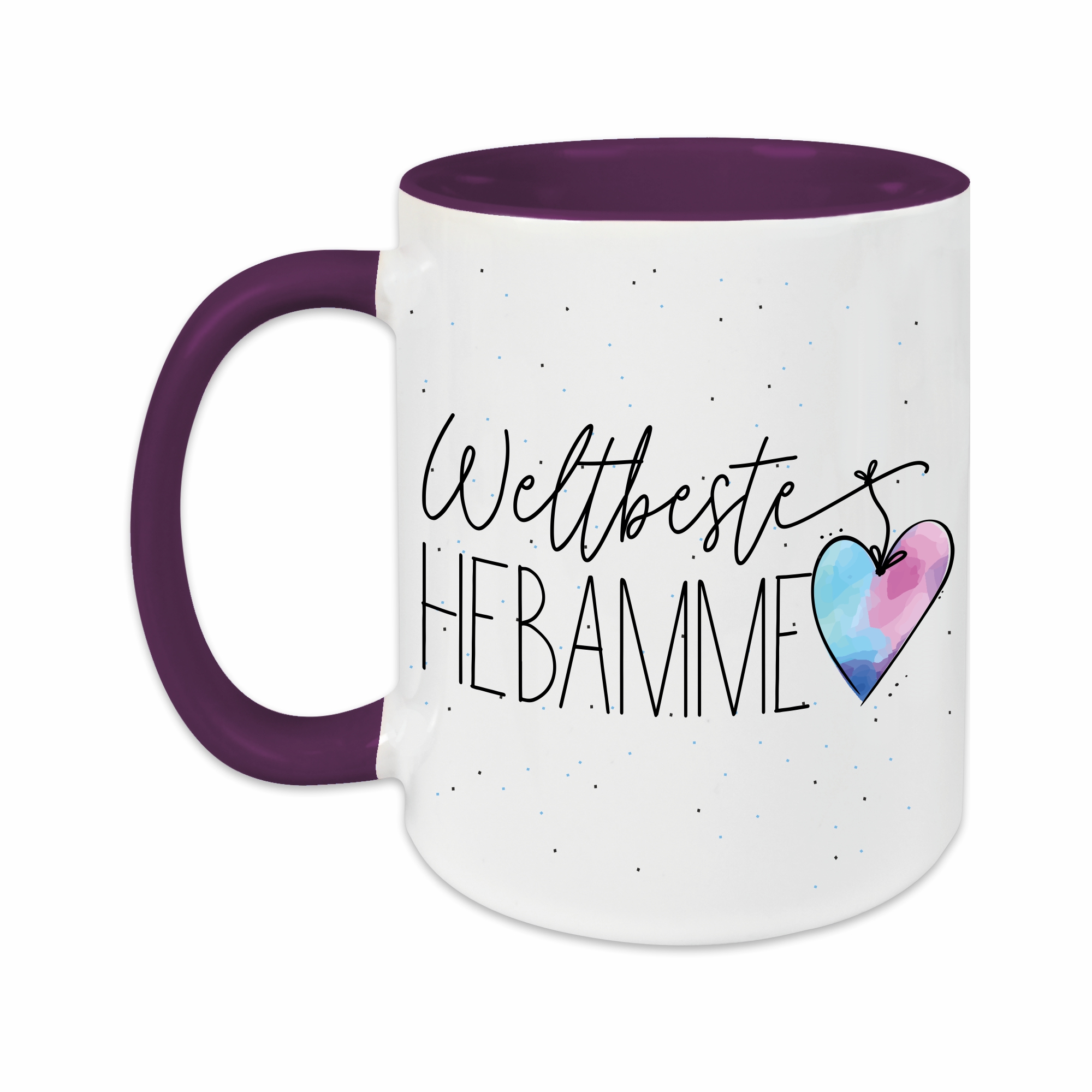 Tasse - Weltbeste Hebamme lila