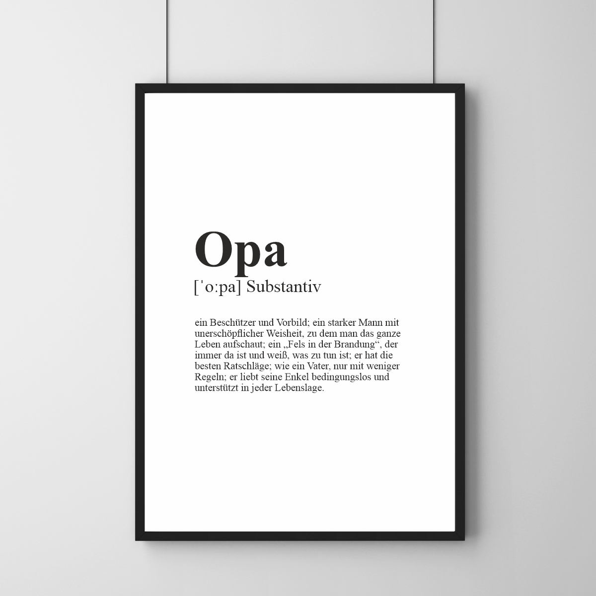 Poster - Definition Opa