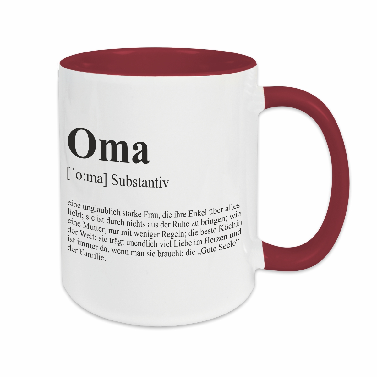 Tasse - Definition Oma burgund