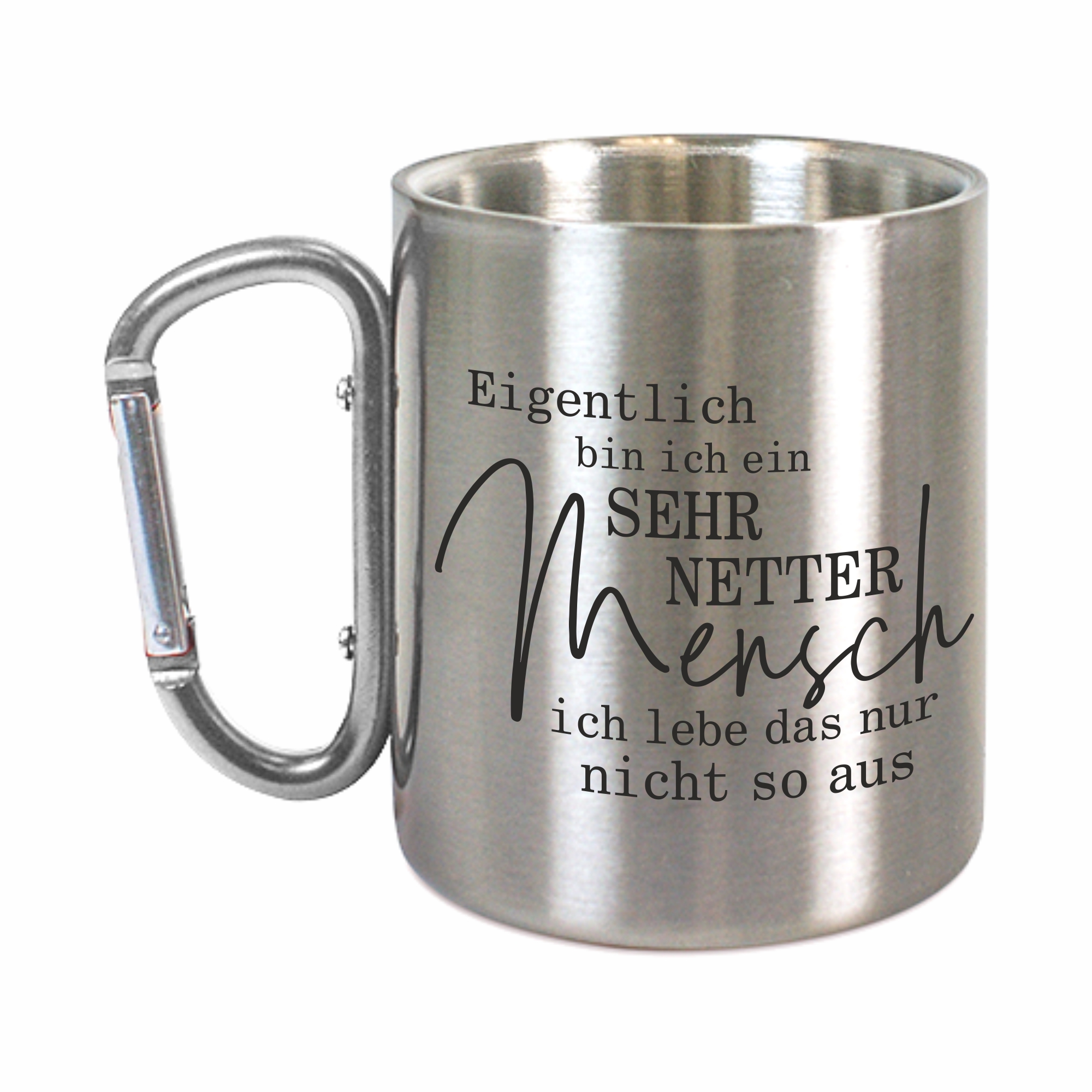 Tasse - Netter Mensch Edelstahl