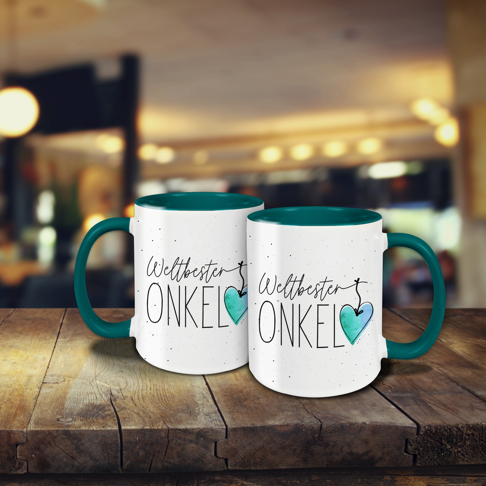 Tasse - Weltbester Onkel petrol