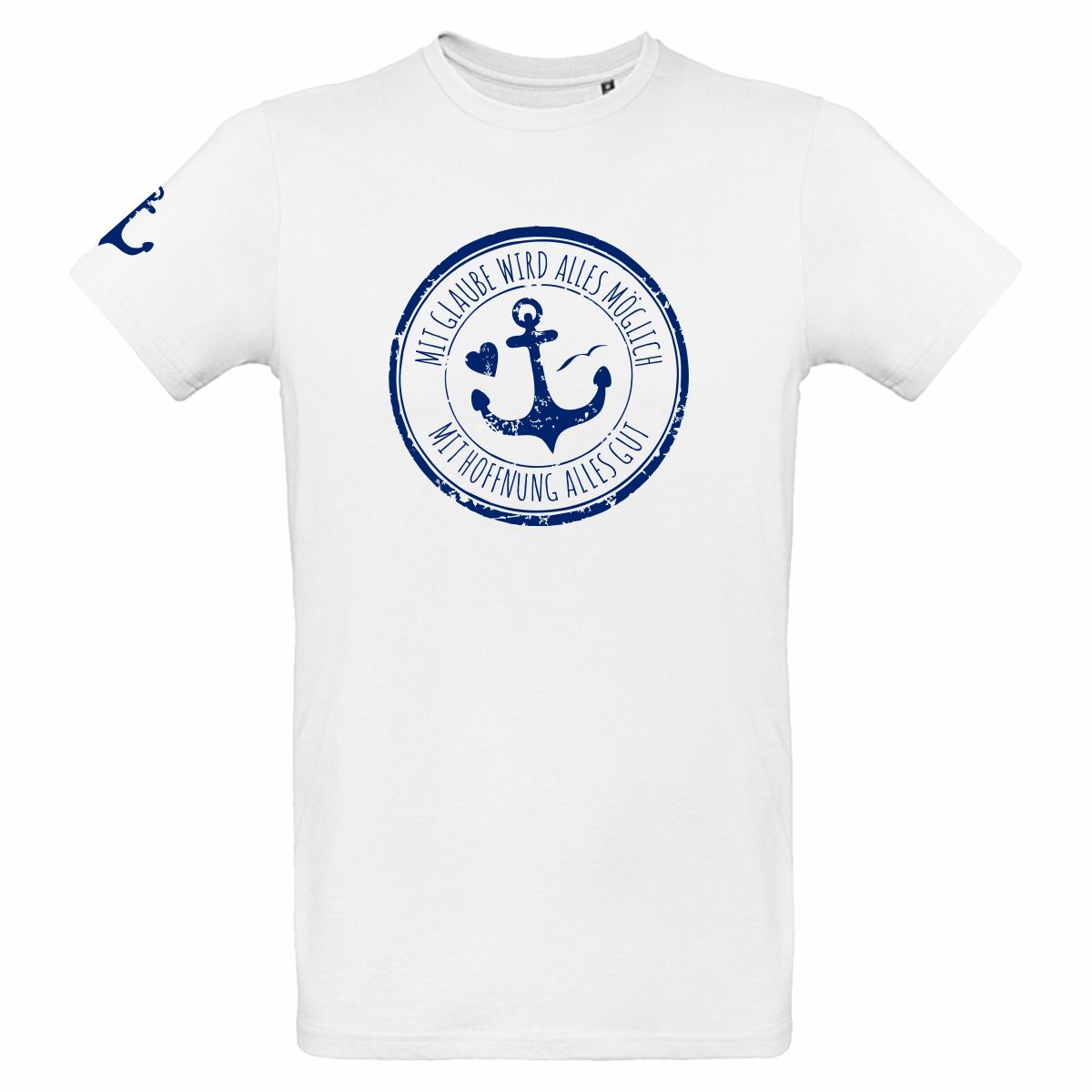 Herren T-Shirt - Anker weiß 3XL