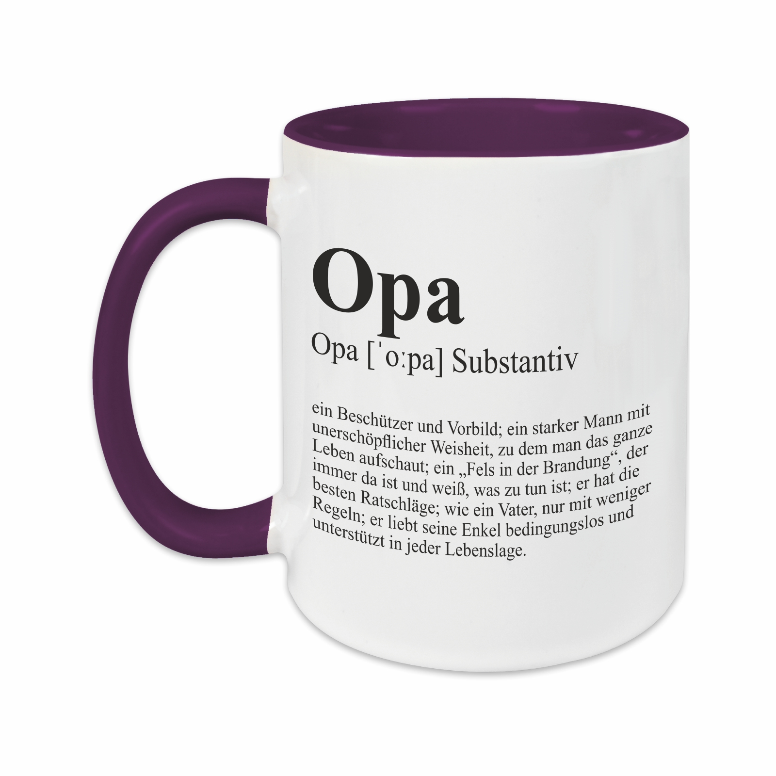 Tasse - Definition Opa lila