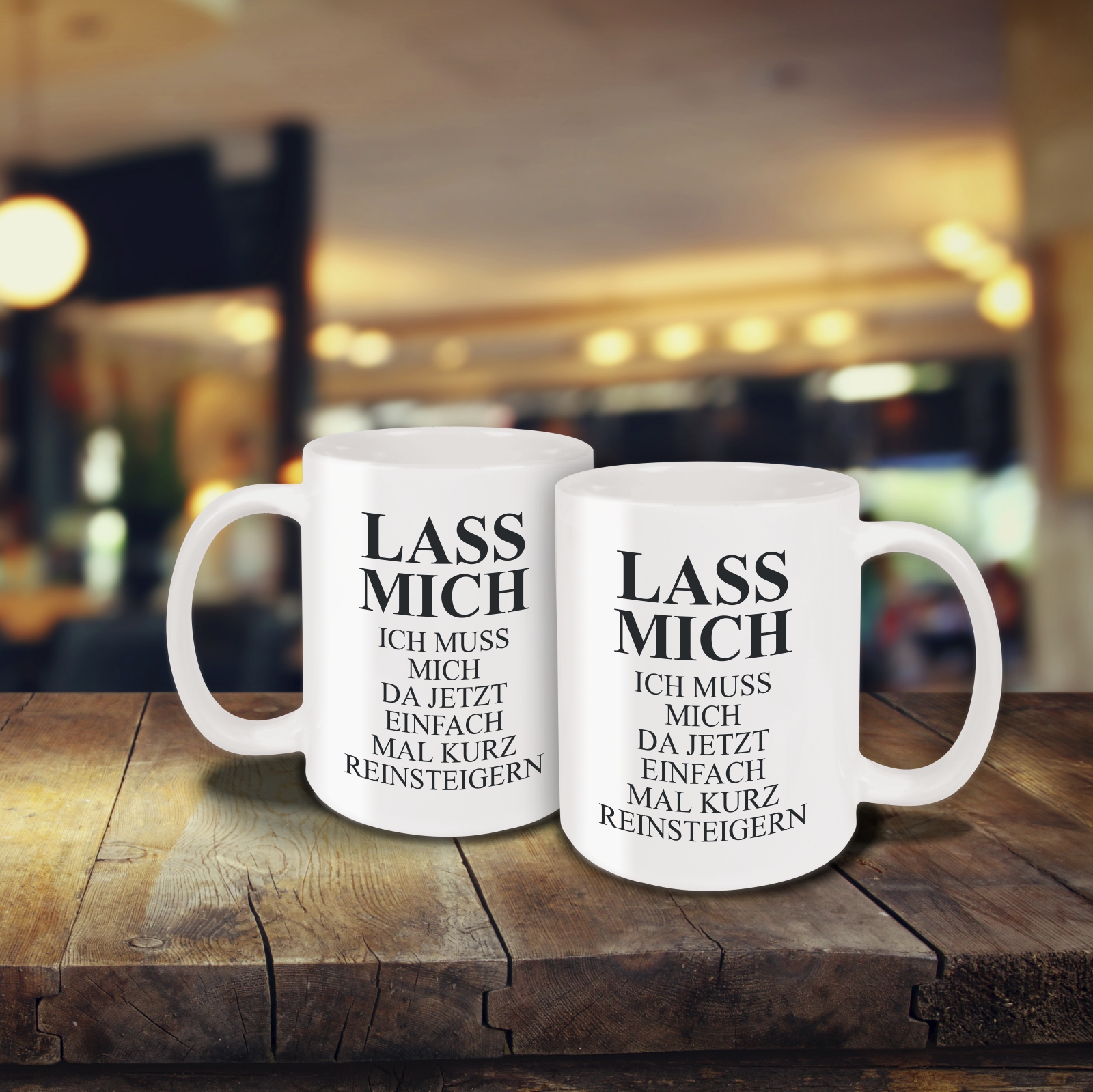 Tasse - Reinsteigern weiß