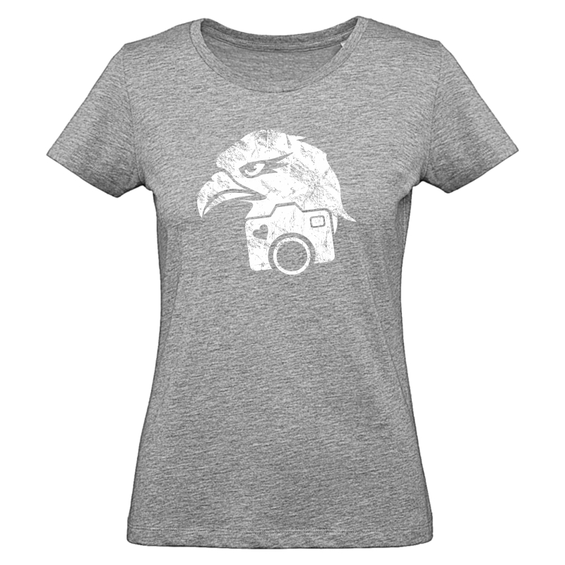 Damen T-Shirt - Vintage Adler grau 2XL
