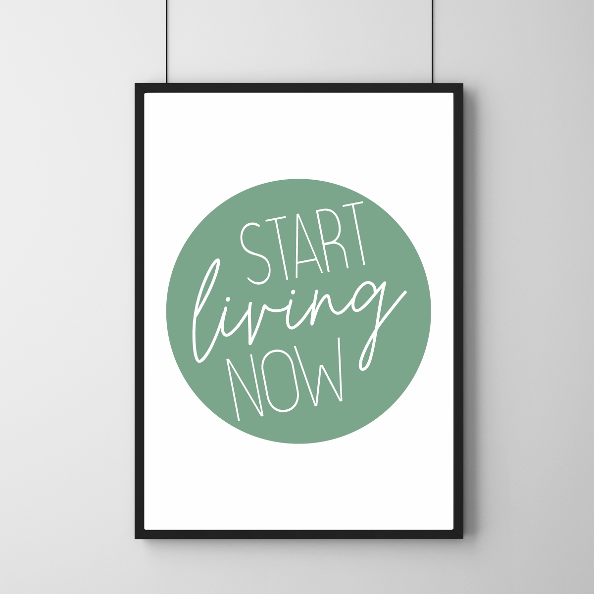 Poster - Start Living Now grün Download