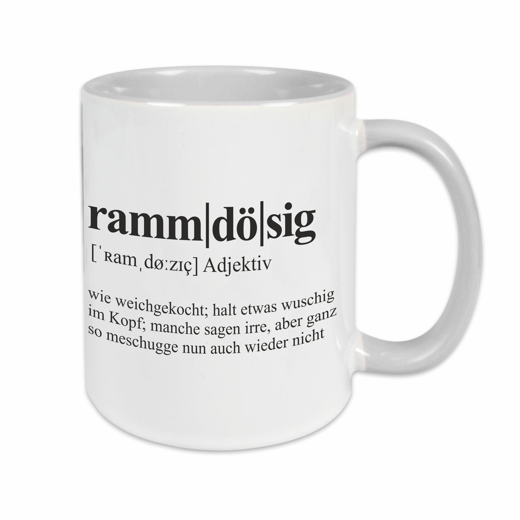 Tasse - Definition Rammdösig grau